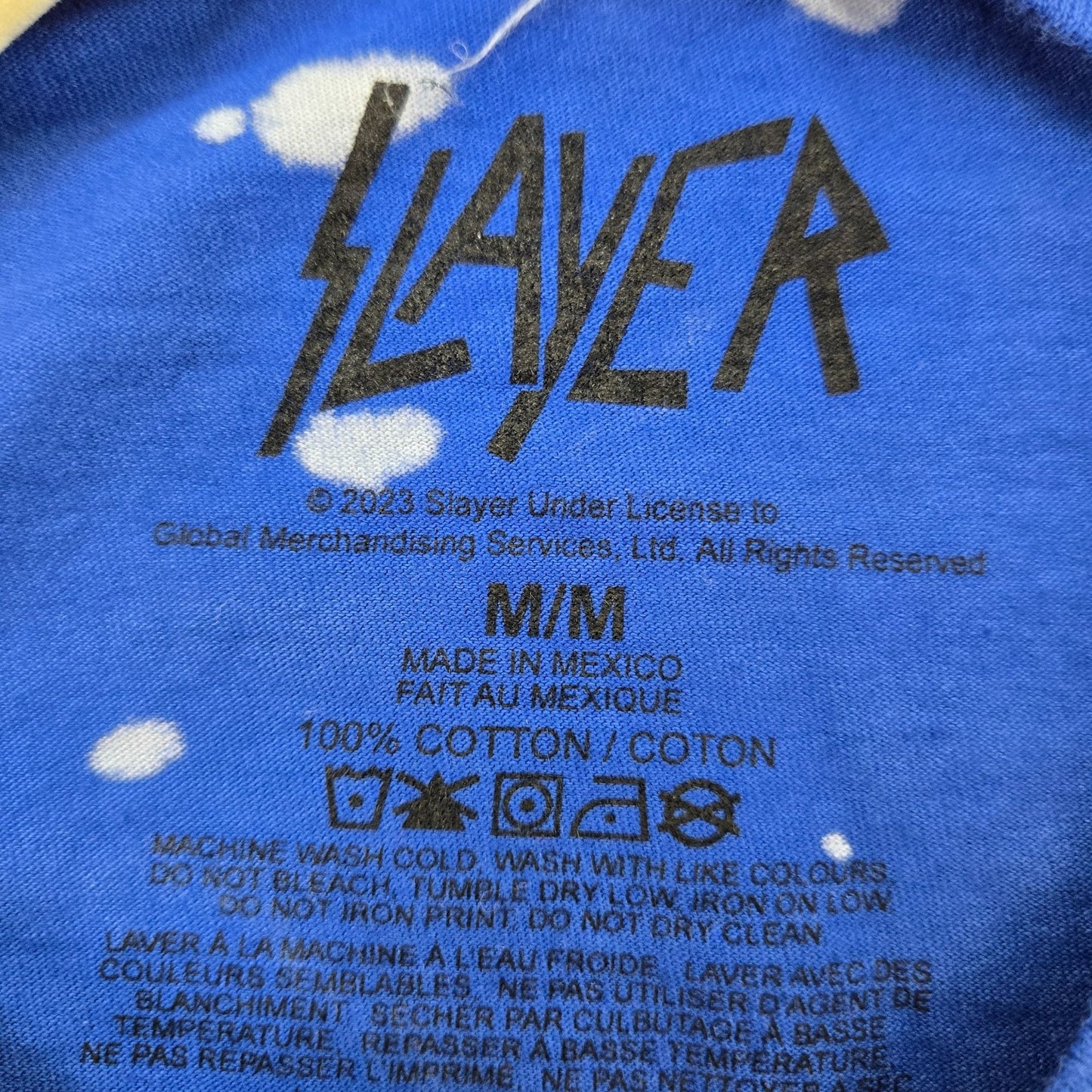 NWOT Slayer Tie Dye Licensed Band Tee Size Medium