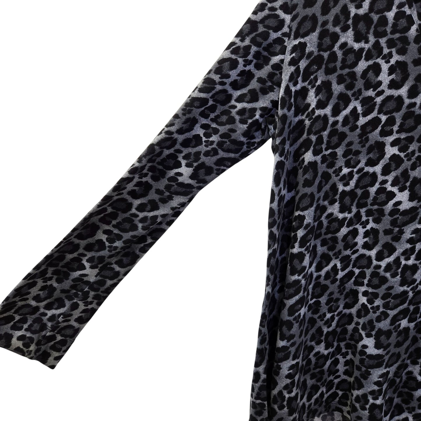Natori Leopard Print Super Soft V-Neck Cozy Top Size Small