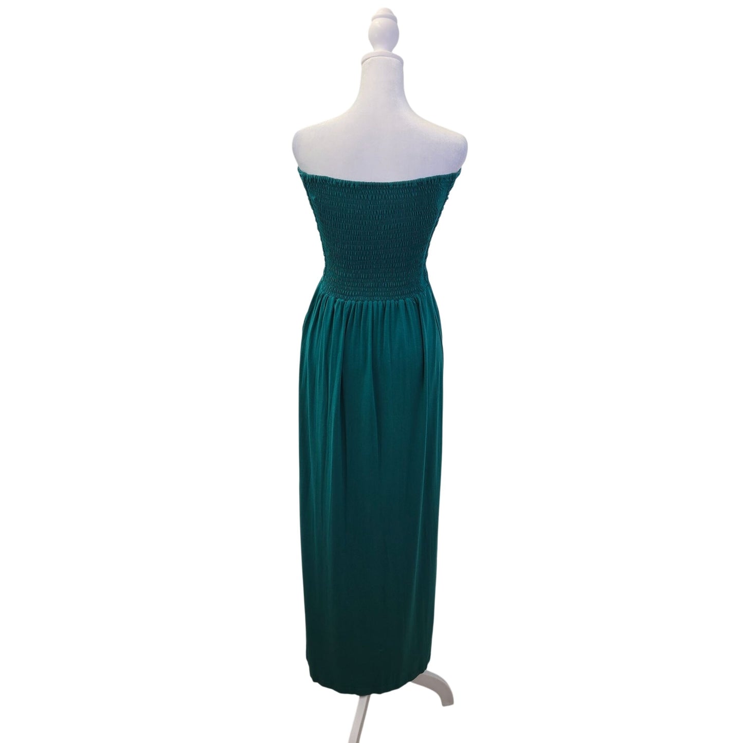 Bel Kazan Ruched Woven Strapless Midi Dress Size XS