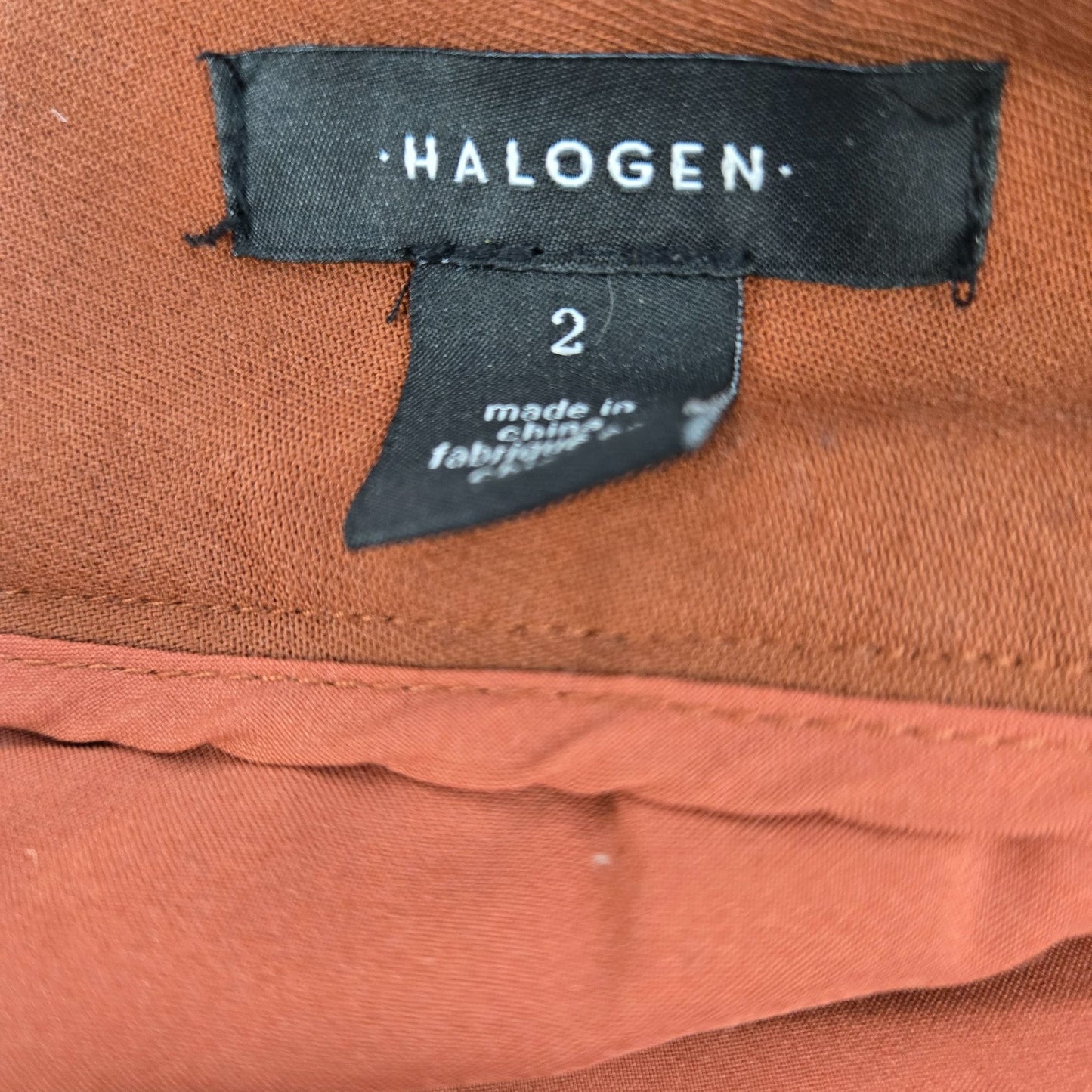 Halogen Viscose Blend Flare Trouser Pants Size 2
