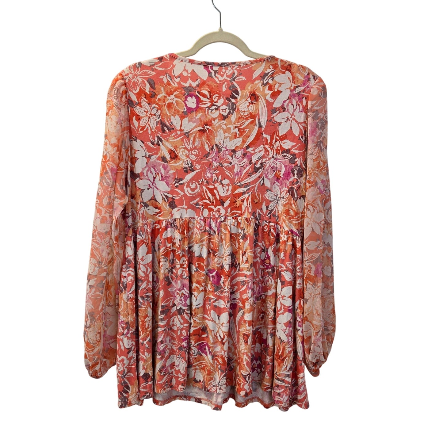 Torrid Super Soft Floral Peplum Top Size Torrid 2/2X