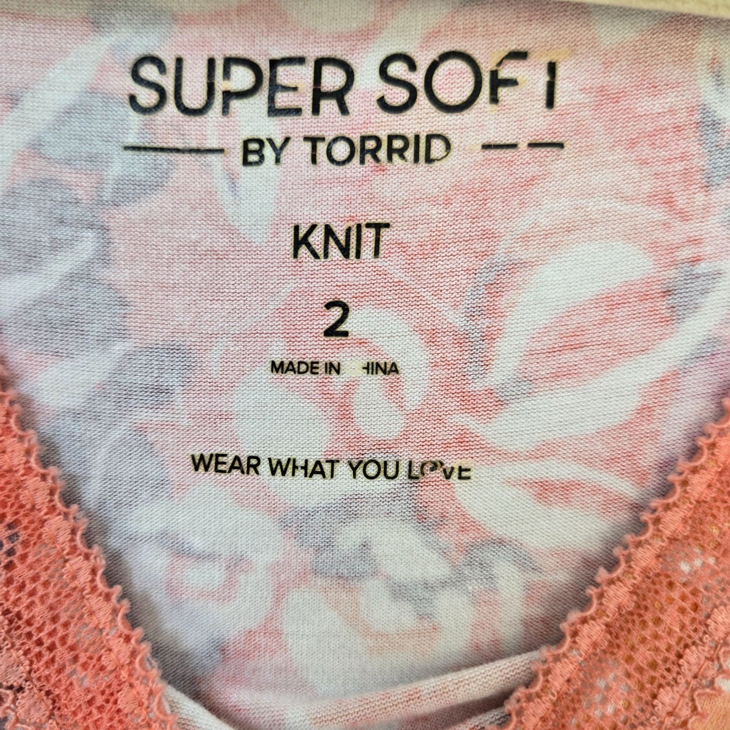 Torrid Super Soft Floral Peplum Top Size Torrid 2/2X
