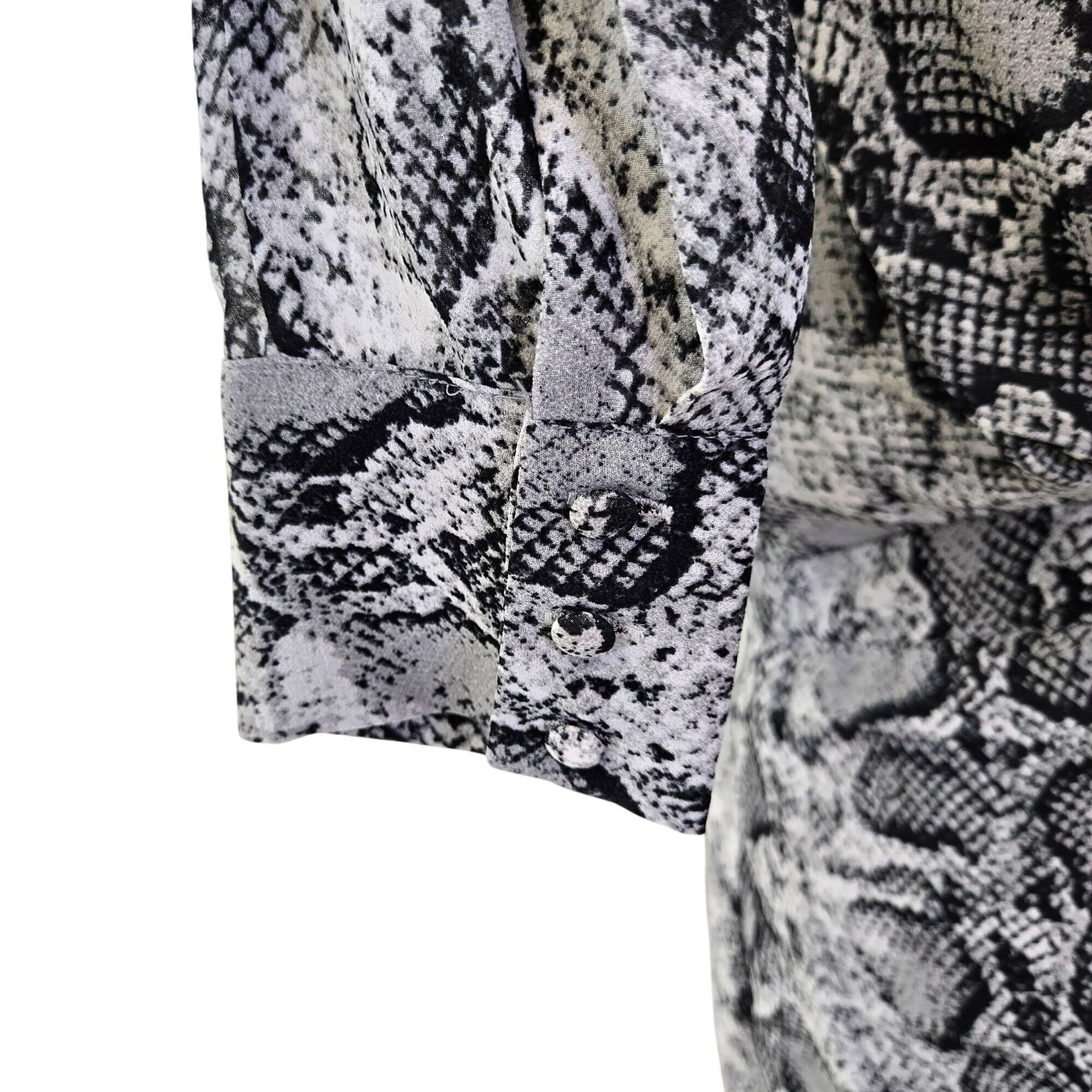 Aqua Python Print Front Ruched Mini Dress Size Small
