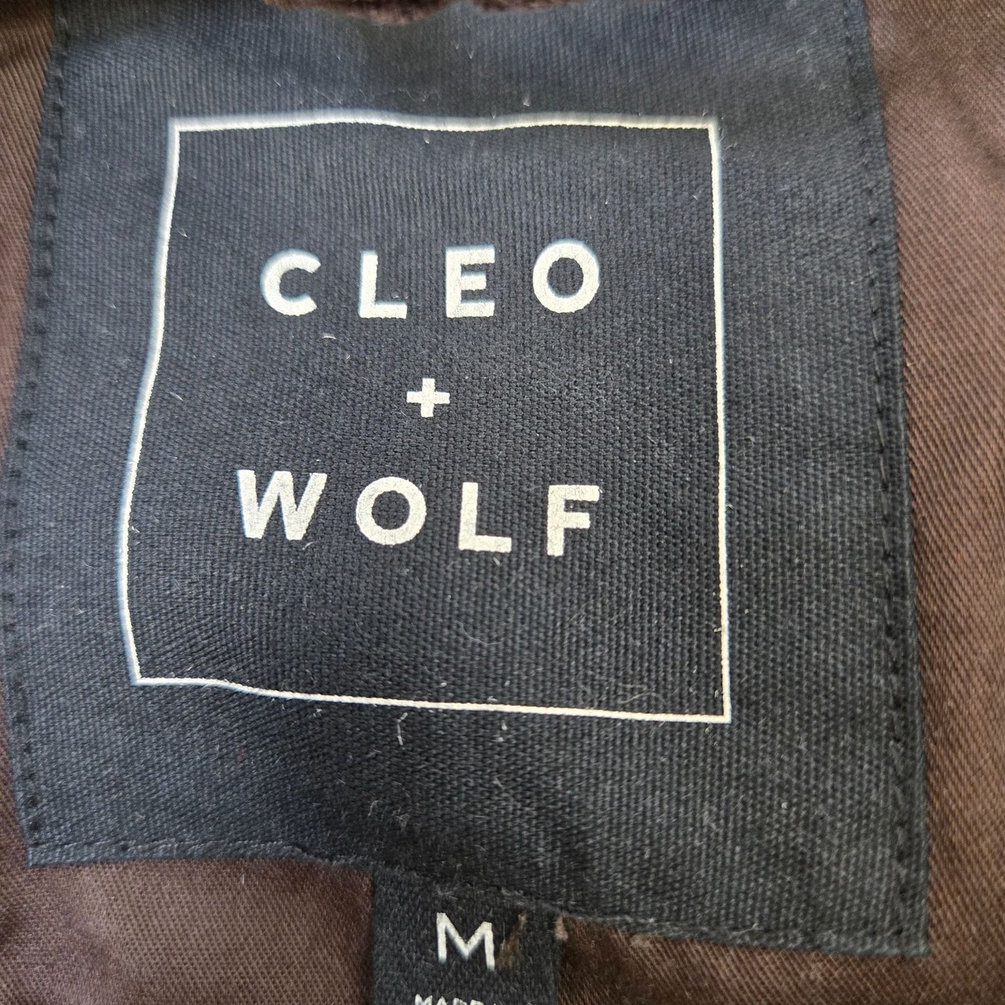 Cleo + Wolf Color Block Corduroy Trucker Jacket Size Medium