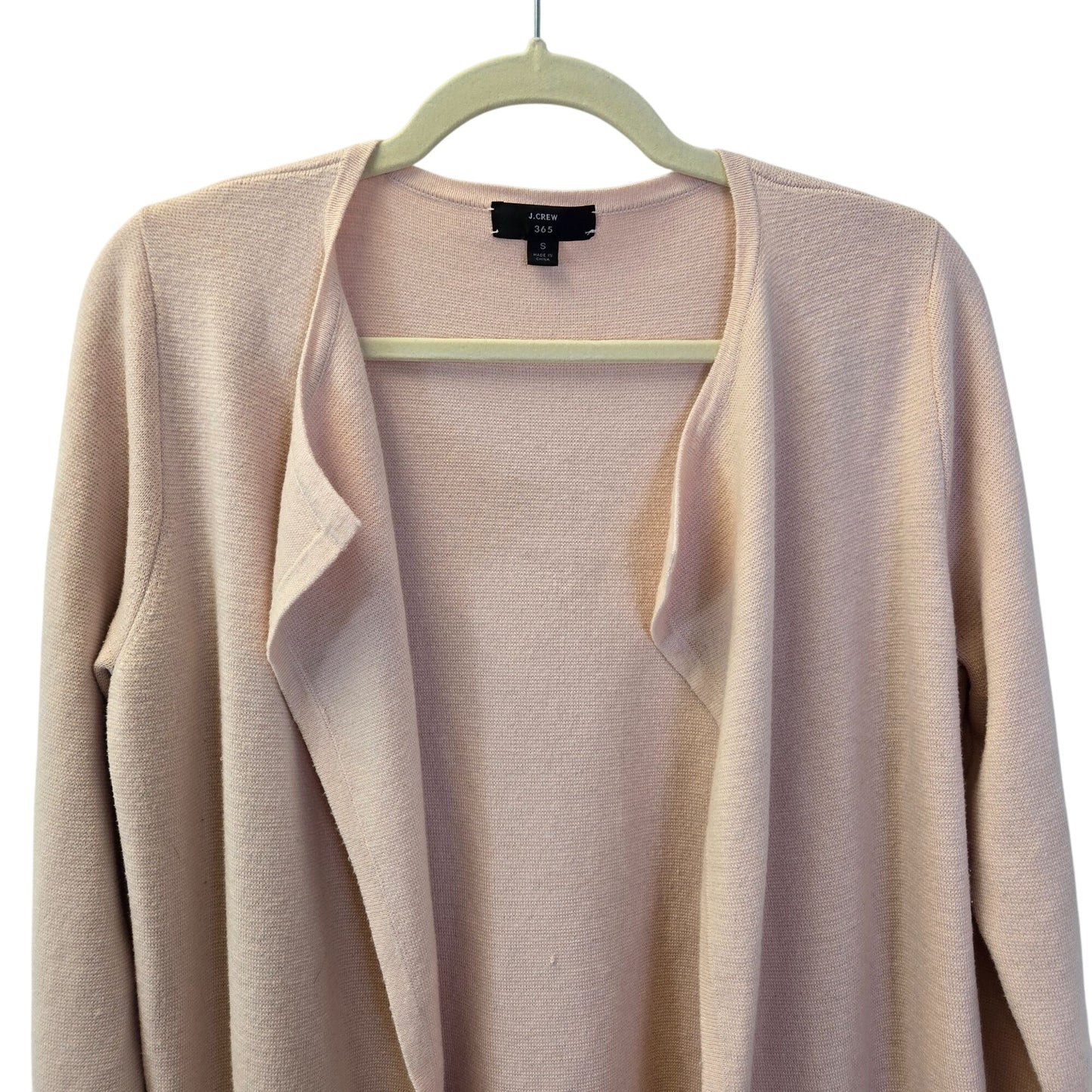 J. Crew 365 Wool Blend Longline Open Cardigan Sweater Size Small