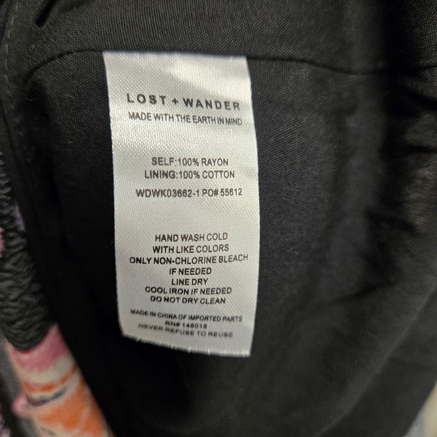 Lost + Wander Under the Stars Floral Tiered Belted Long Sleeve Maxi Dress Size Medium