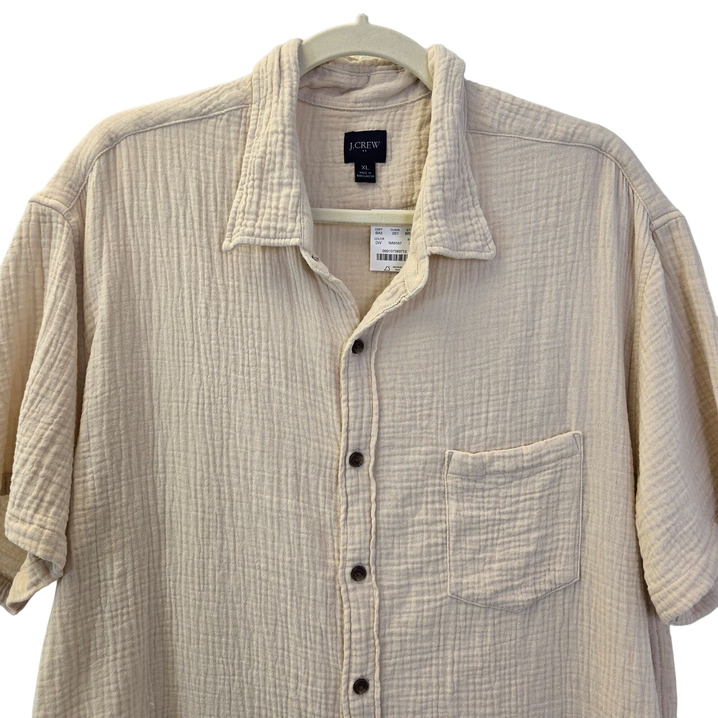 NWT J. Crew Factory Double Gauze Button Down Shirt Size XL