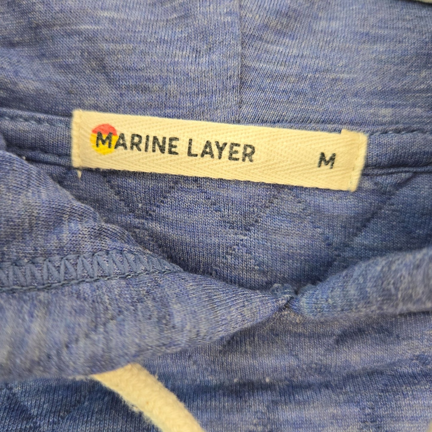 Marine Layer Quilted Hoodie with Kangaroo Pocket Size Medium