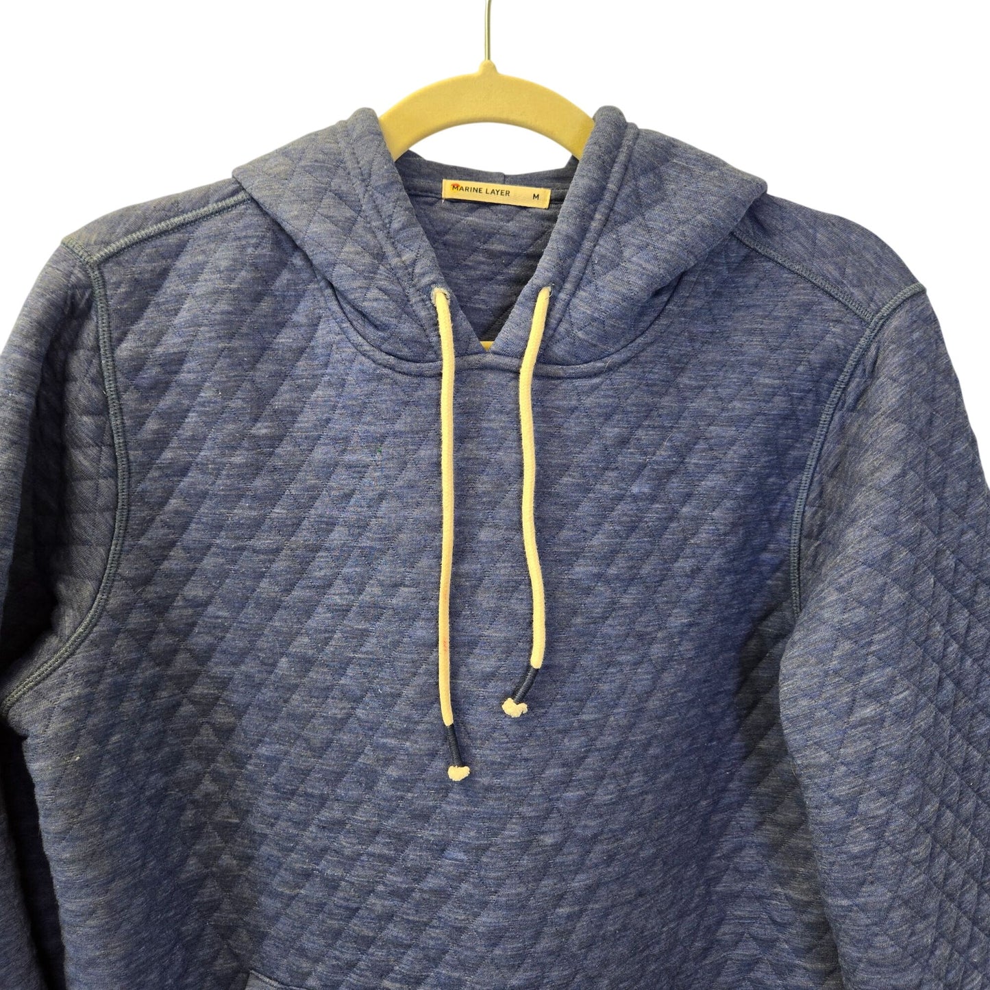 Marine Layer Quilted Hoodie with Kangaroo Pocket Size Medium
