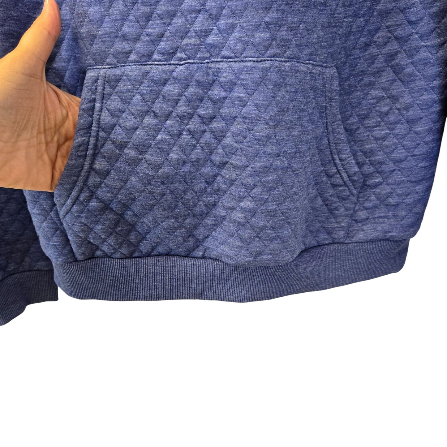 Marine Layer Quilted Hoodie with Kangaroo Pocket Size Medium