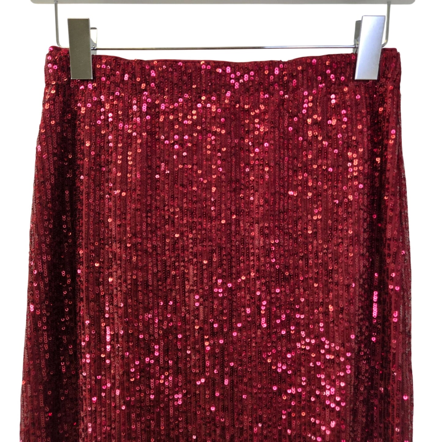 Vince Camuto Sequin Pull On Midi Skirt Size XS