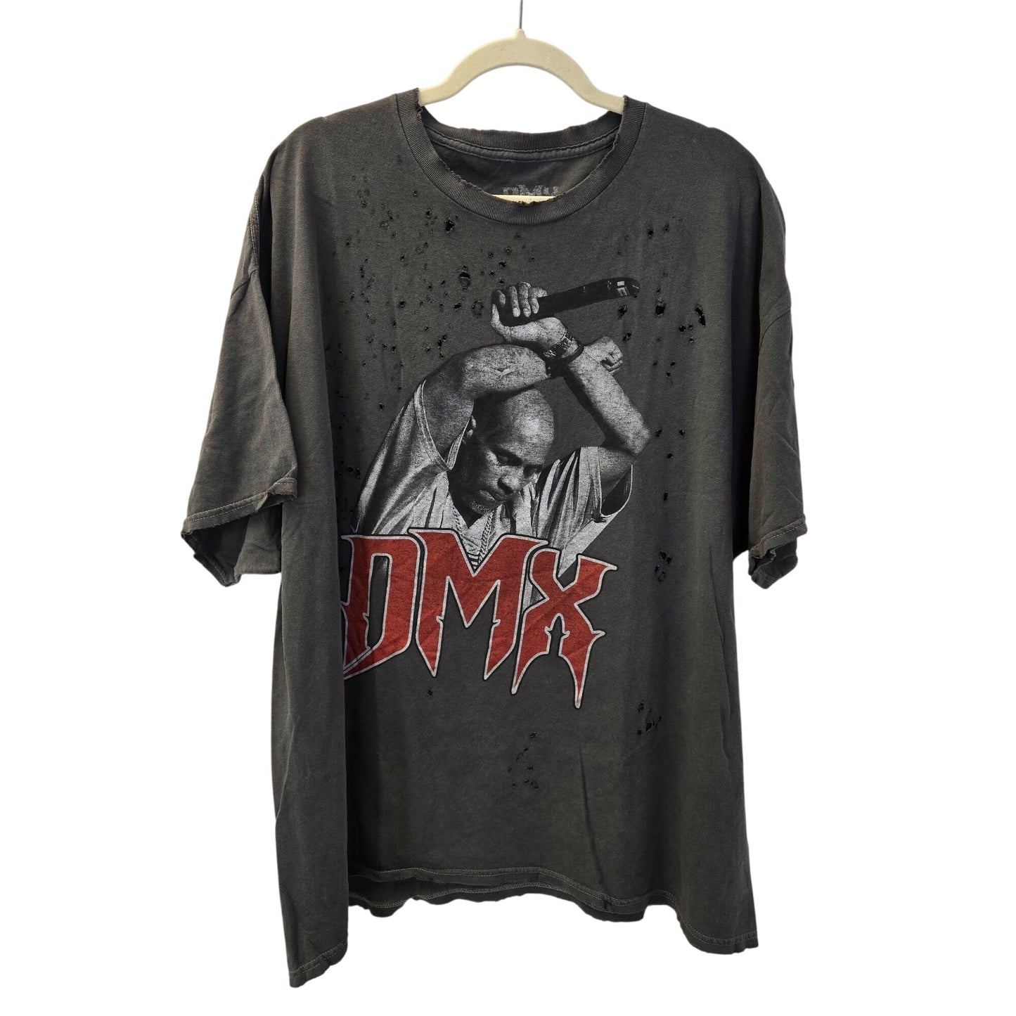NWOT DMX Intentionally Distressed Licensed Band Concert Tee Size 3XL