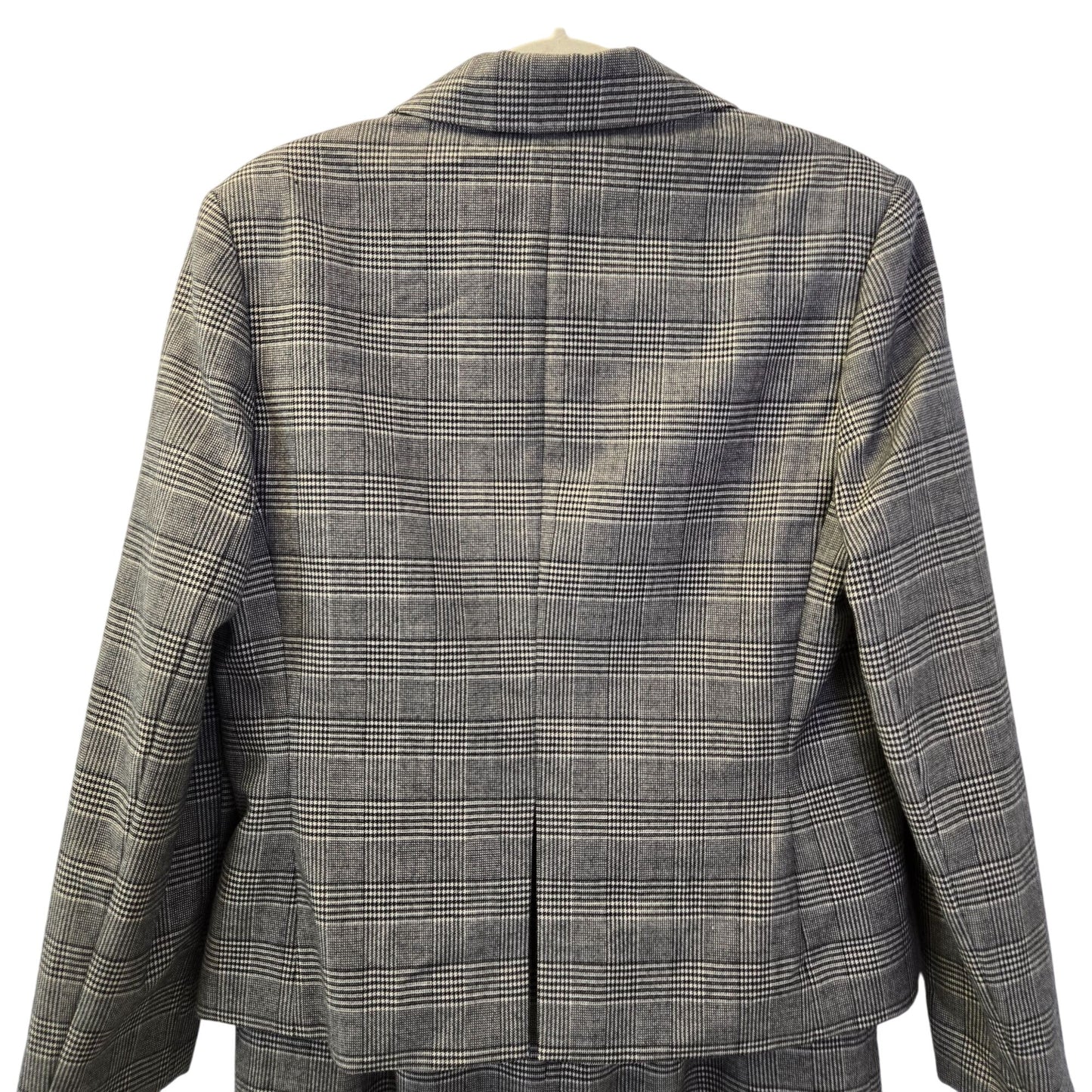 Harve Benard 100% Wool Vintage Glen Plaid Two Piece Skirt Suit Size 10/12