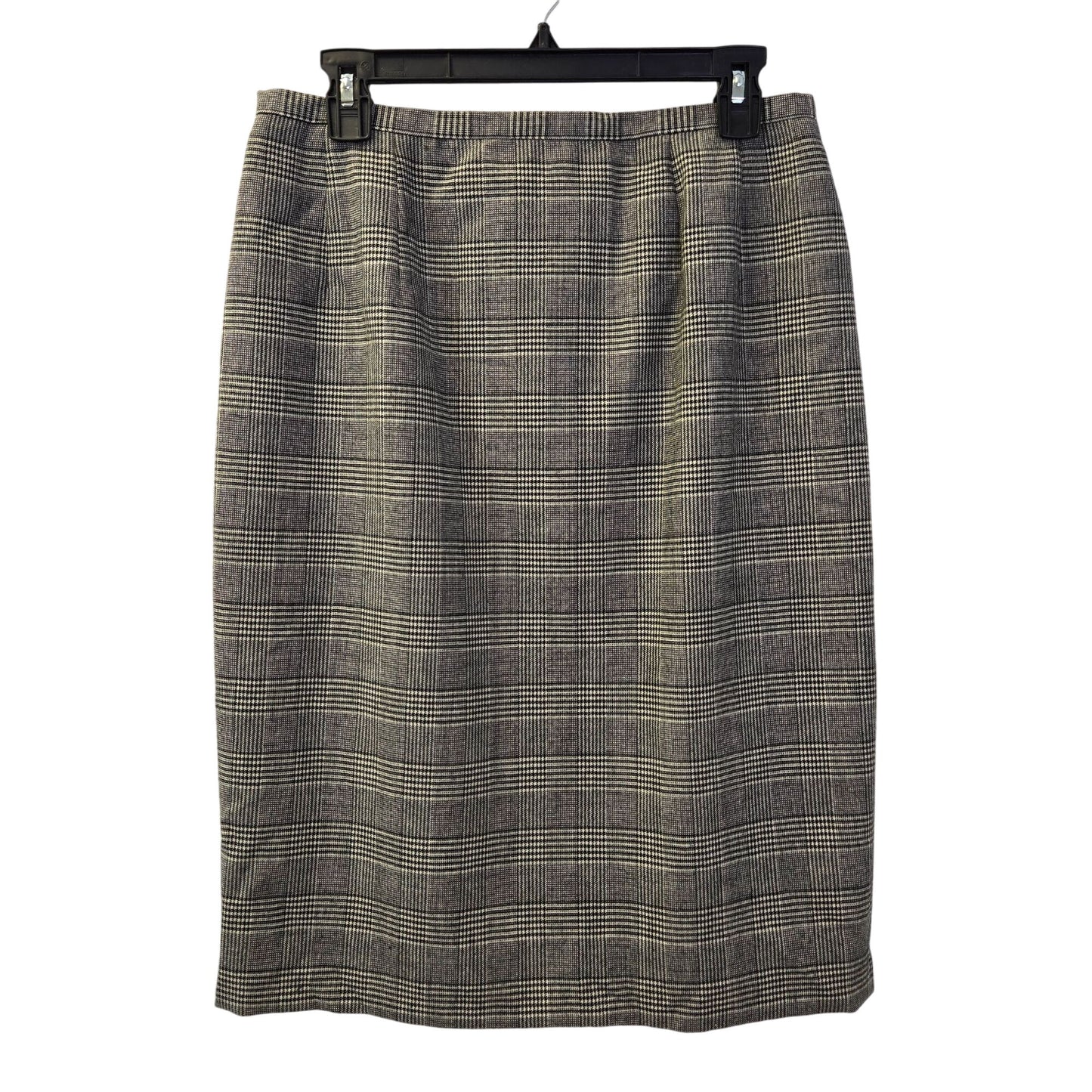 Harve Benard 100% Wool Vintage Glen Plaid Two Piece Skirt Suit Size 10/12