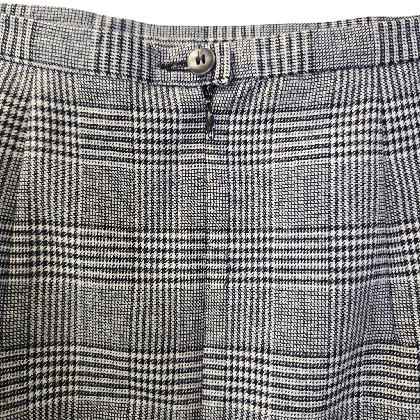 Harve Benard 100% Wool Vintage Glen Plaid Two Piece Skirt Suit Size 10/12