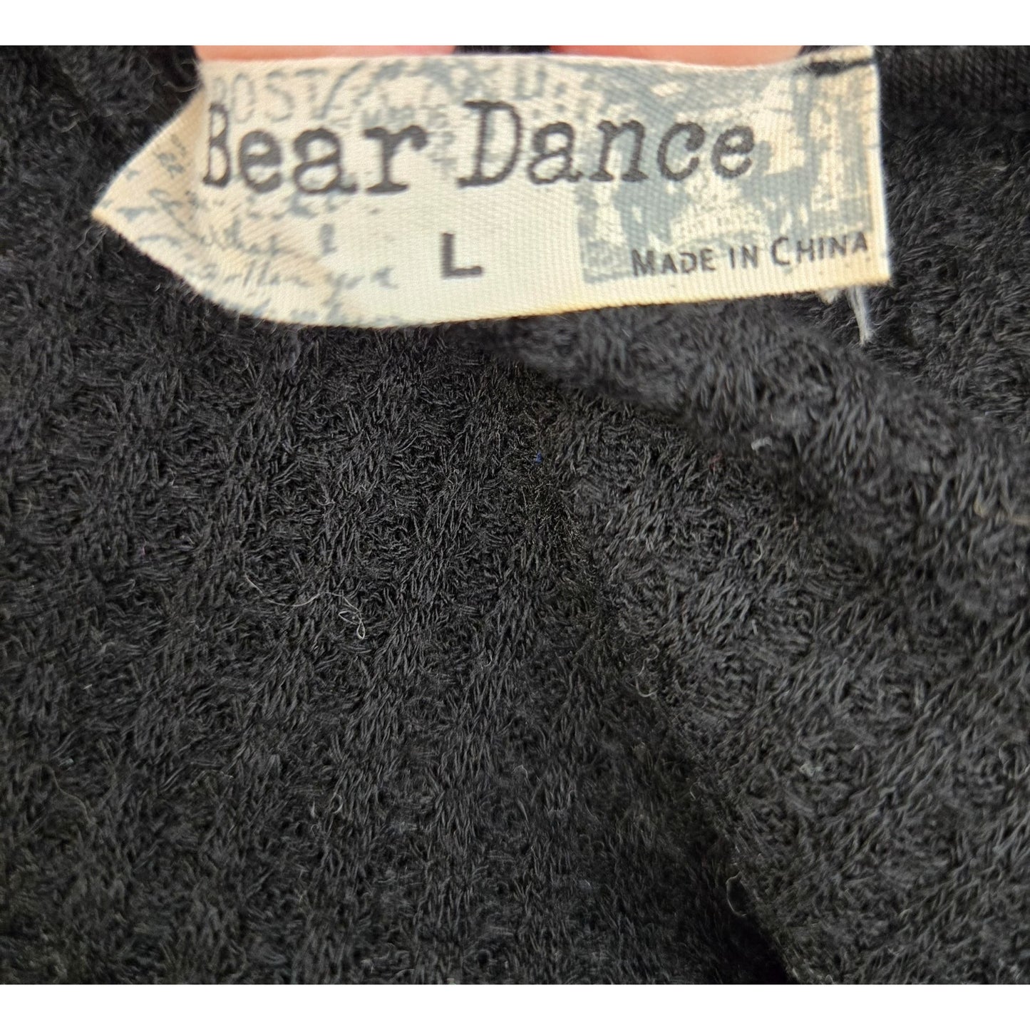 Bear Dance Waffle Knit Bodycon Midi Dress Size M/L