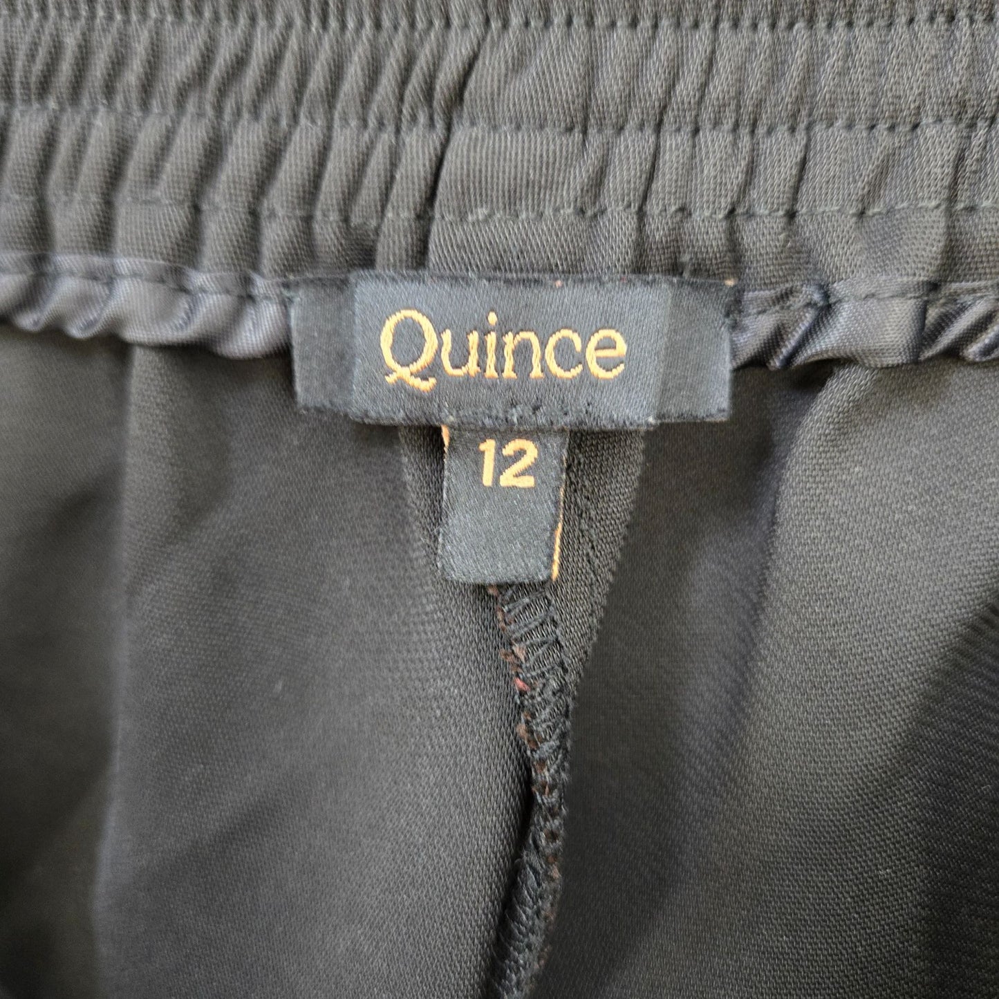 Quince Stretch Crepe Classic Trouser Pants Size 12