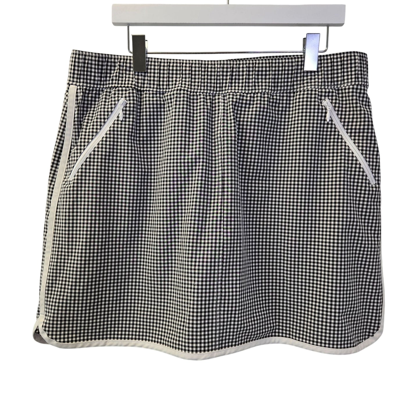 T by Talbots Gingham Print Activewear Skorts Size XL