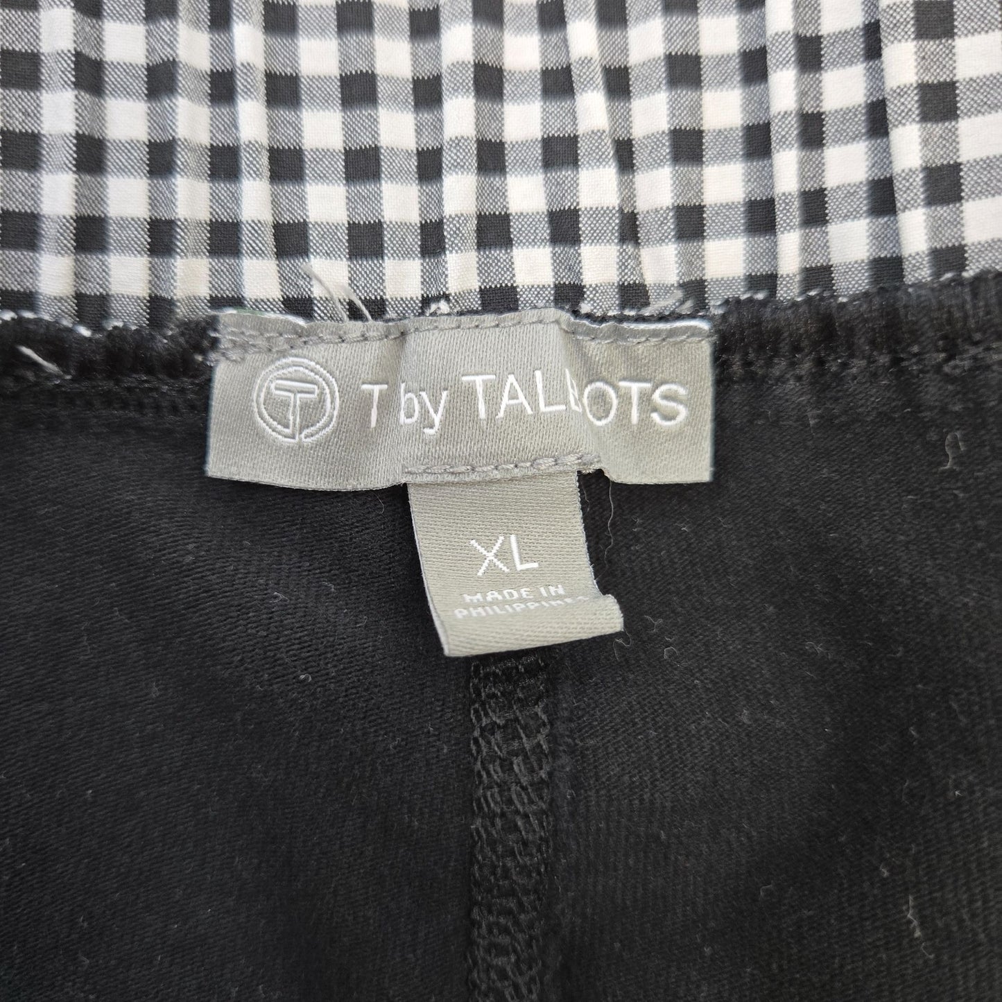 T by Talbots Gingham Print Activewear Skorts Size XL