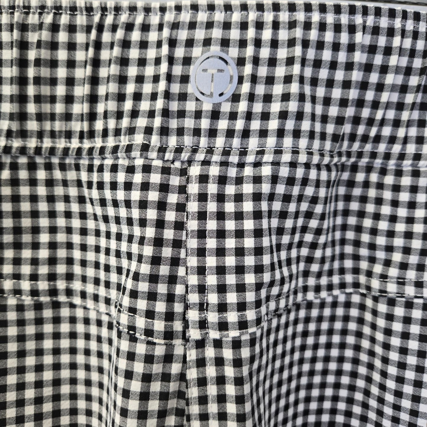 T by Talbots Gingham Print Activewear Skorts Size XL