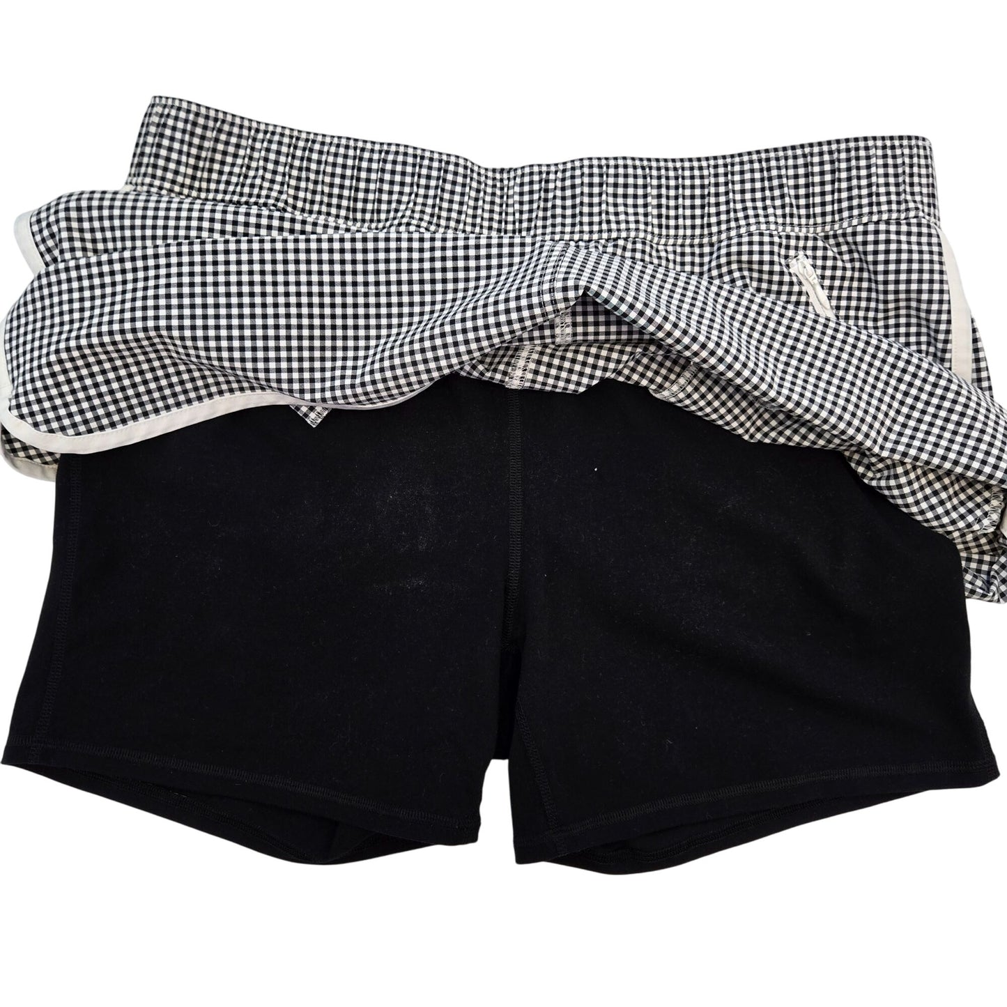 T by Talbots Gingham Print Activewear Skorts Size XL