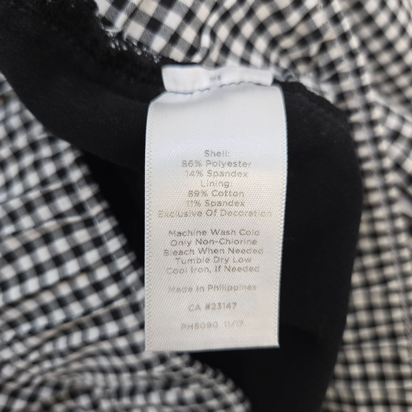 T by Talbots Gingham Print Activewear Skorts Size XL