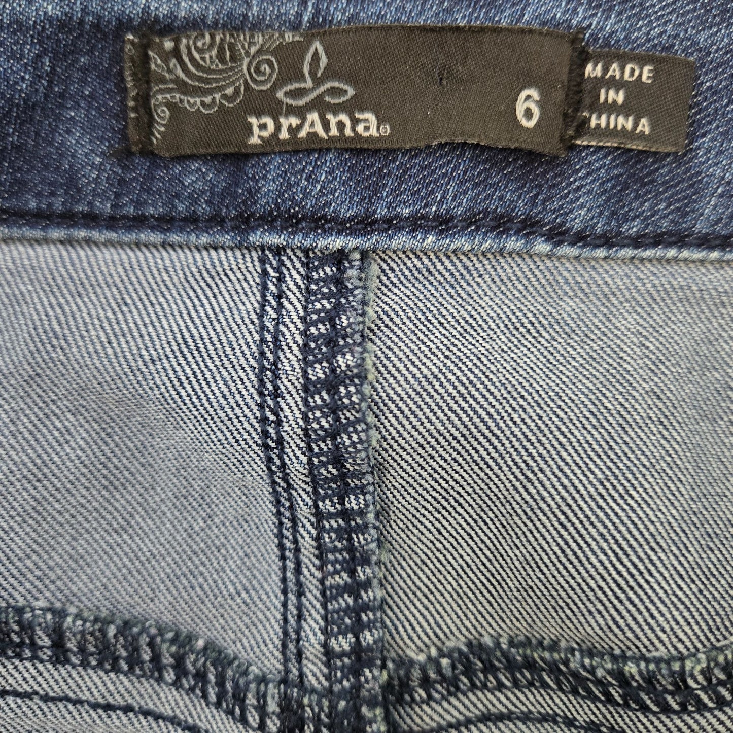 Prana Lightweight Denim Mini Skirt Size 6