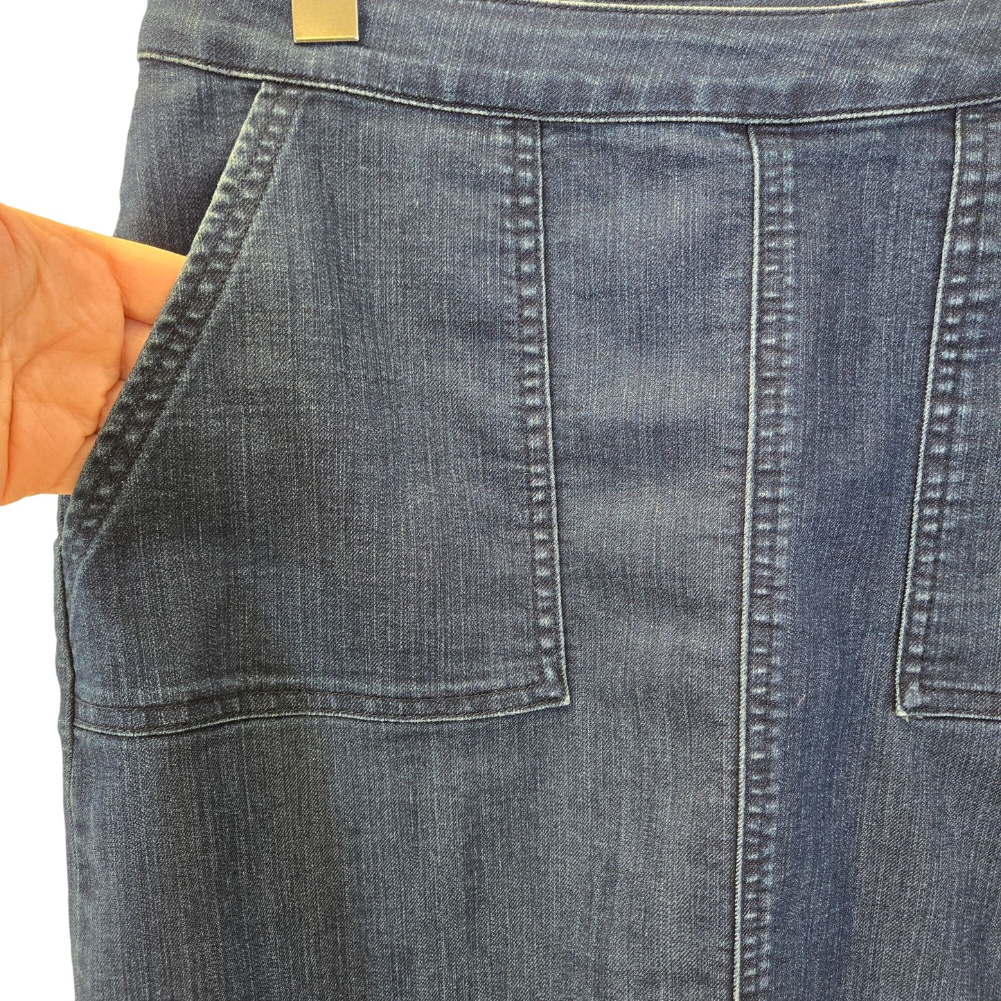 Prana Lightweight Denim Mini Skirt Size 6