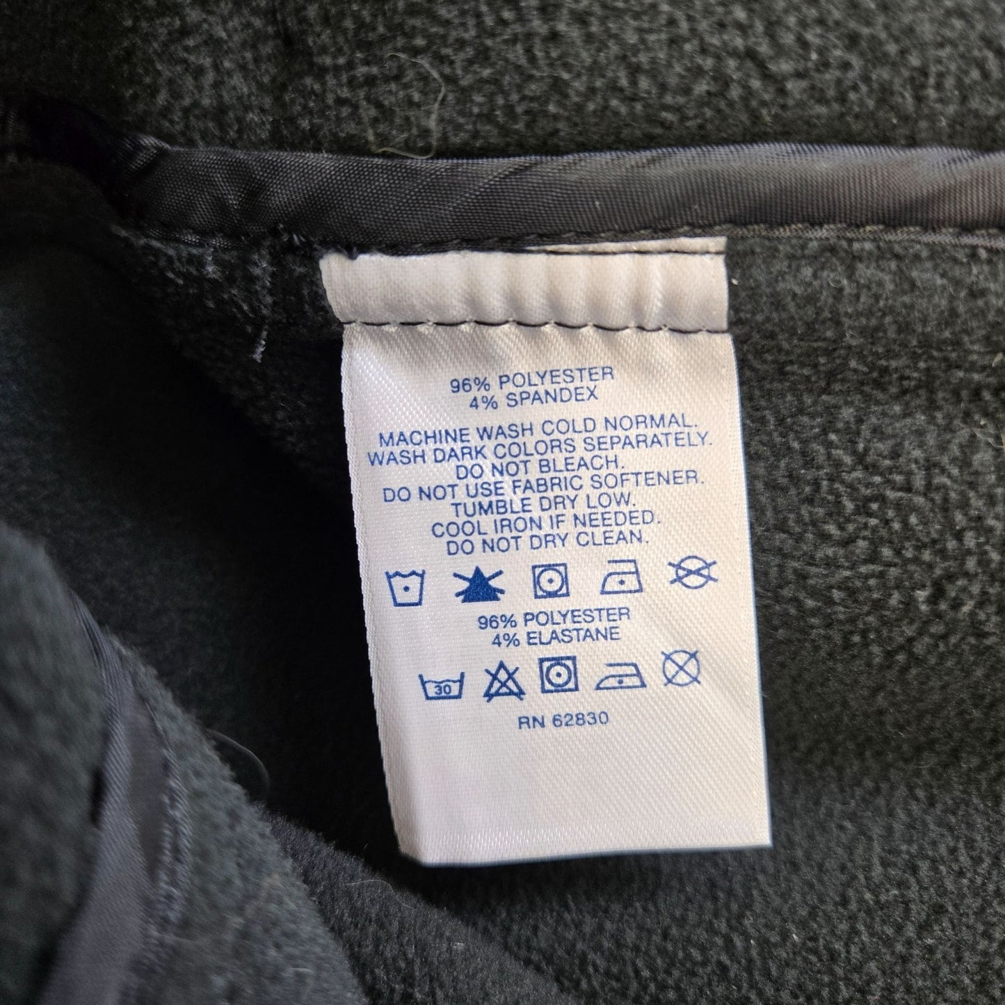 Lands' End Hooded Fleece Lined Waterproof Utility Jacket Size Small