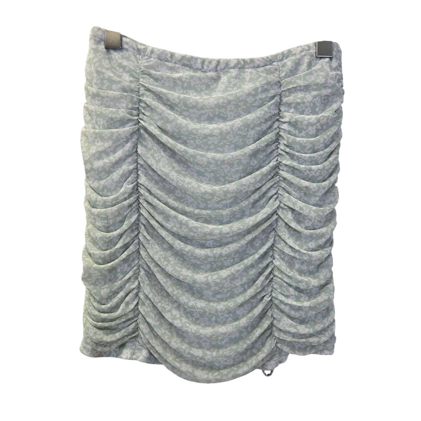 Le Lis Floral Ruched and Cinch Tie Mini Skirt Size Large