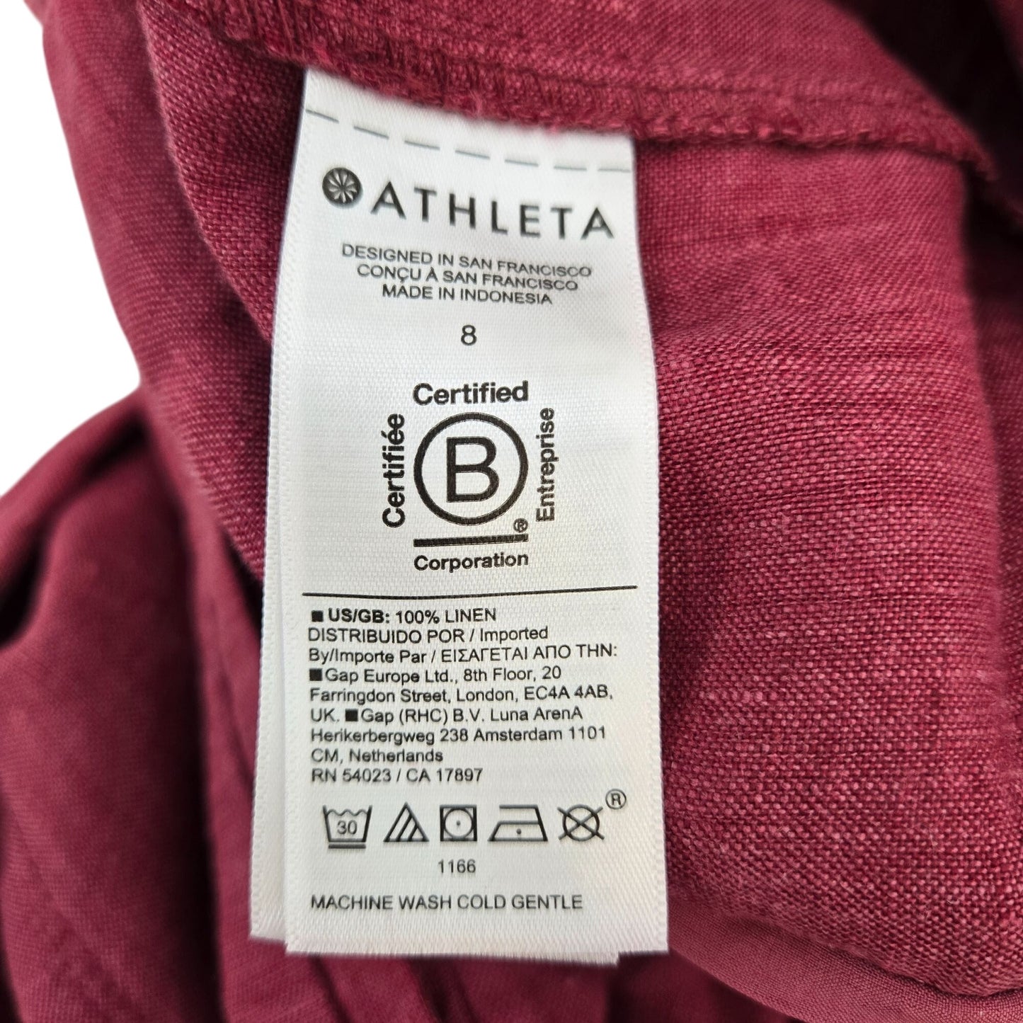 NWT Athleta Retreat Linen Jogger Pants Size 8