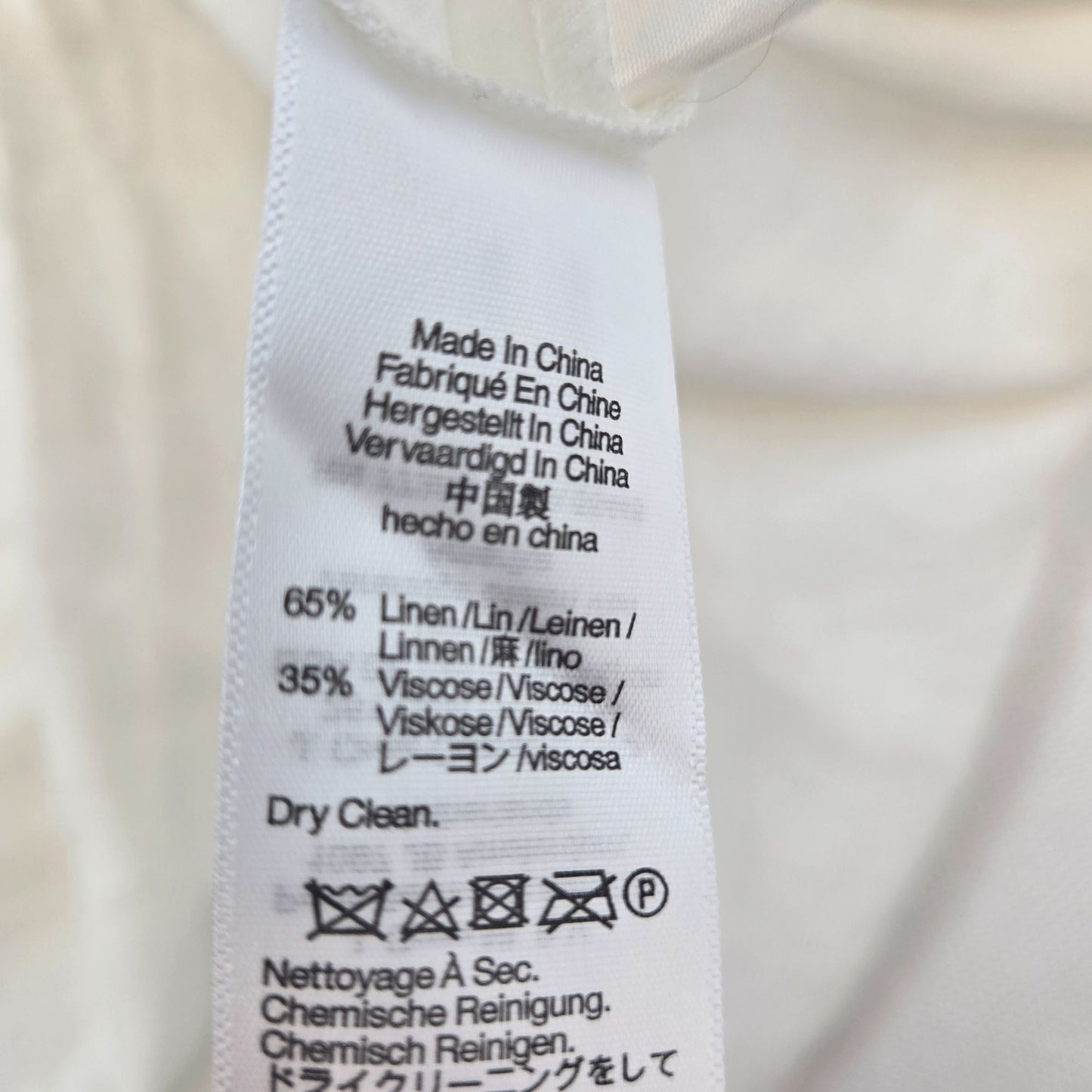 NWOT Madewell Nina Linen & Viscose Blend One Shoulder Midi Dress Size 4