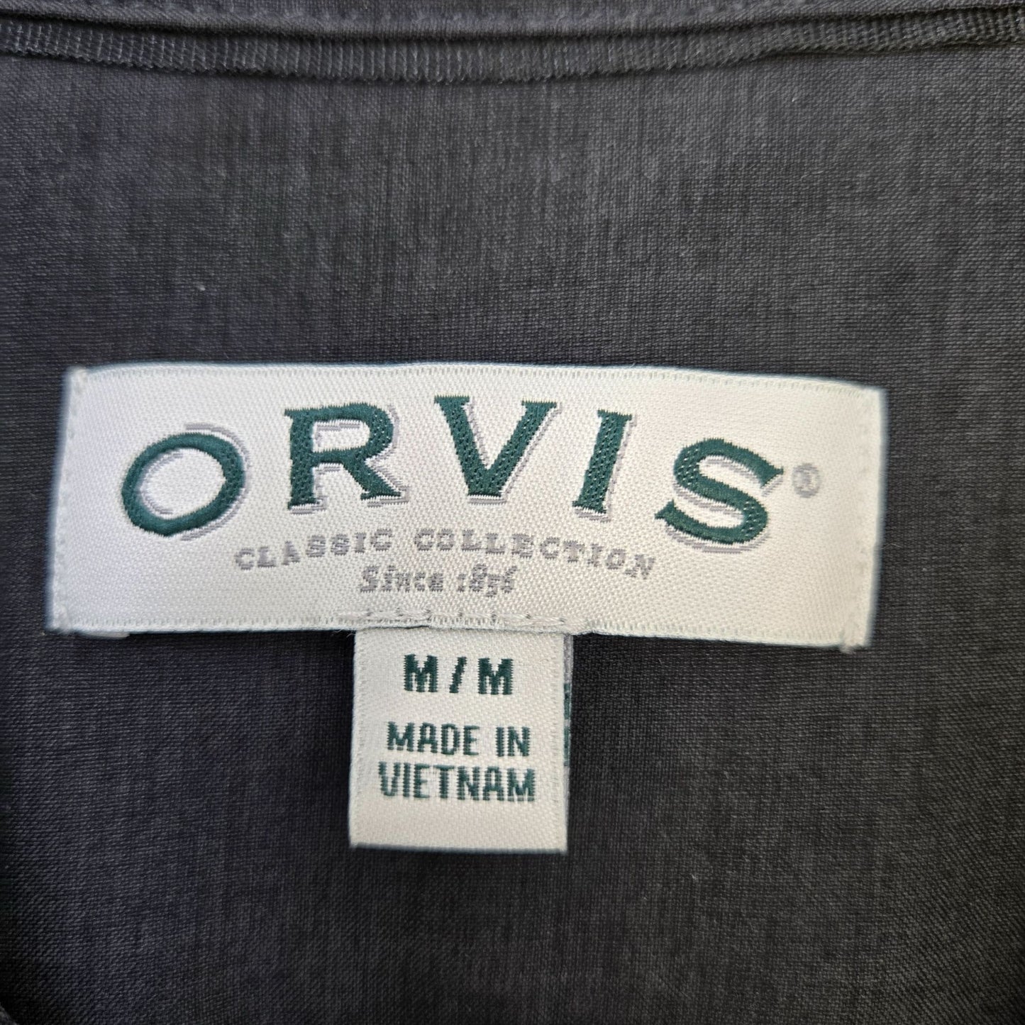 Orvis Tech Short Sleeve Button Down Work Shirt Size Medium