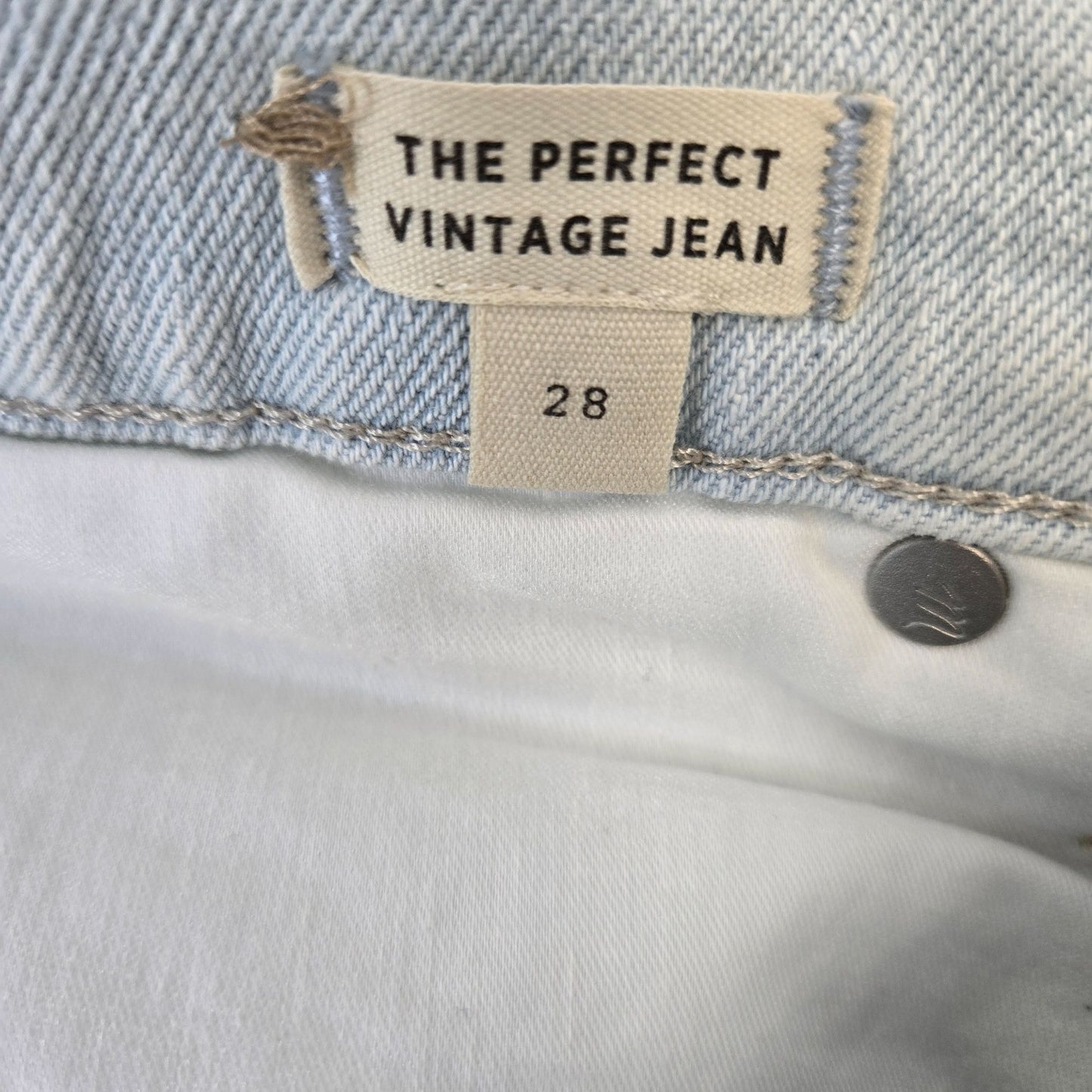 NWT Madewell High Rise The Perfect Vintage Jeans in Indigo Size 28