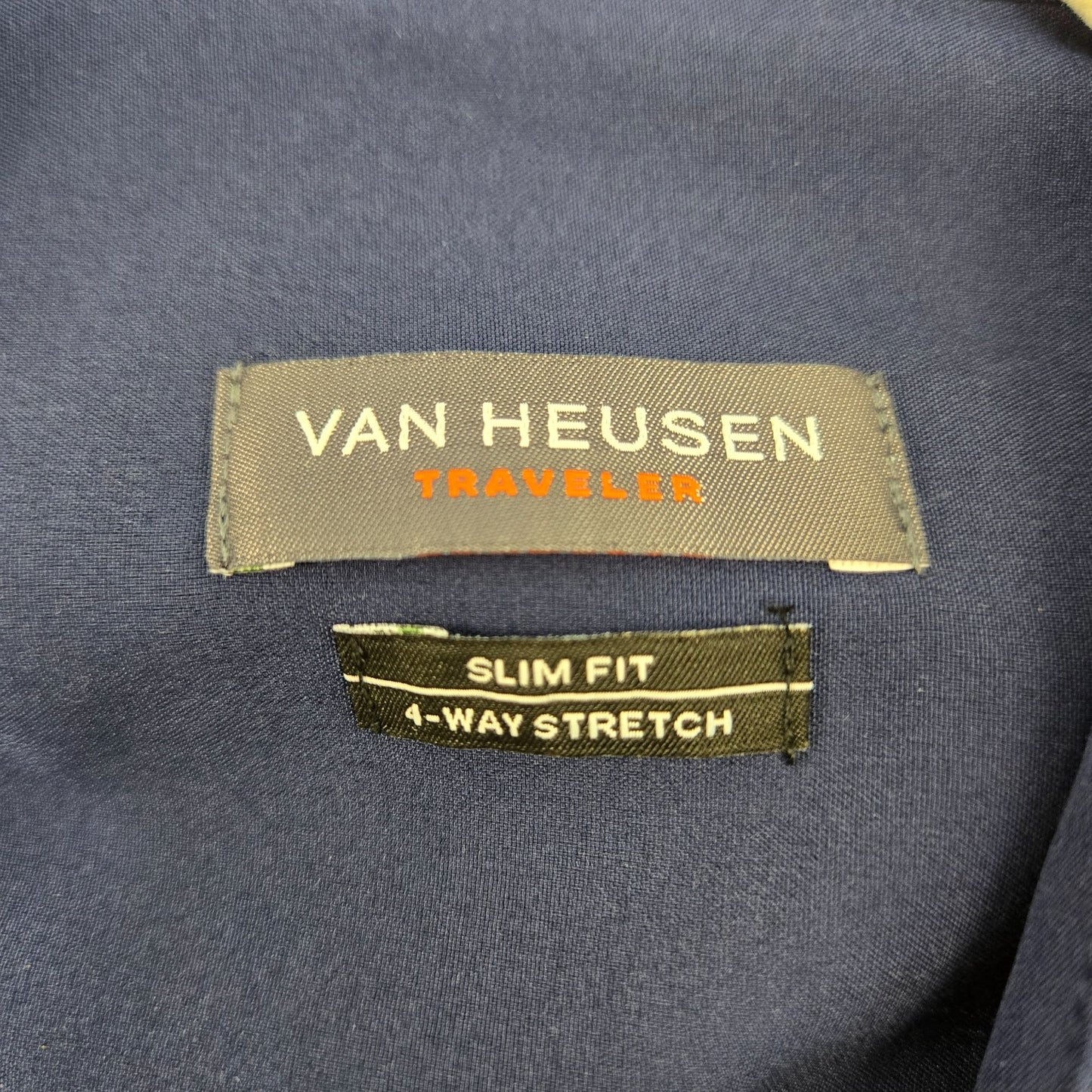 NWT Van Heusen Traveler Slim Fit Button Down Technical Shirt Size Large