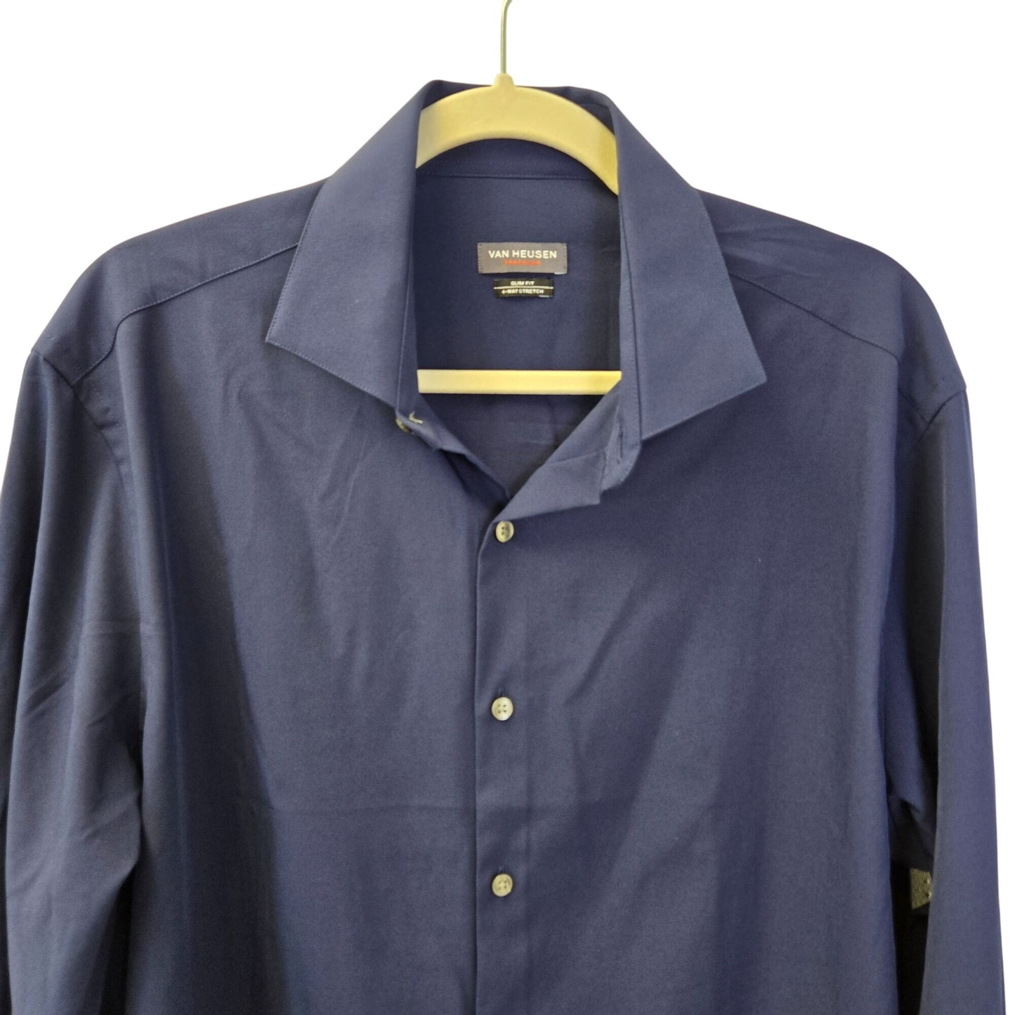 NWT Van Heusen Traveler Slim Fit Button Down Technical Shirt Size Large