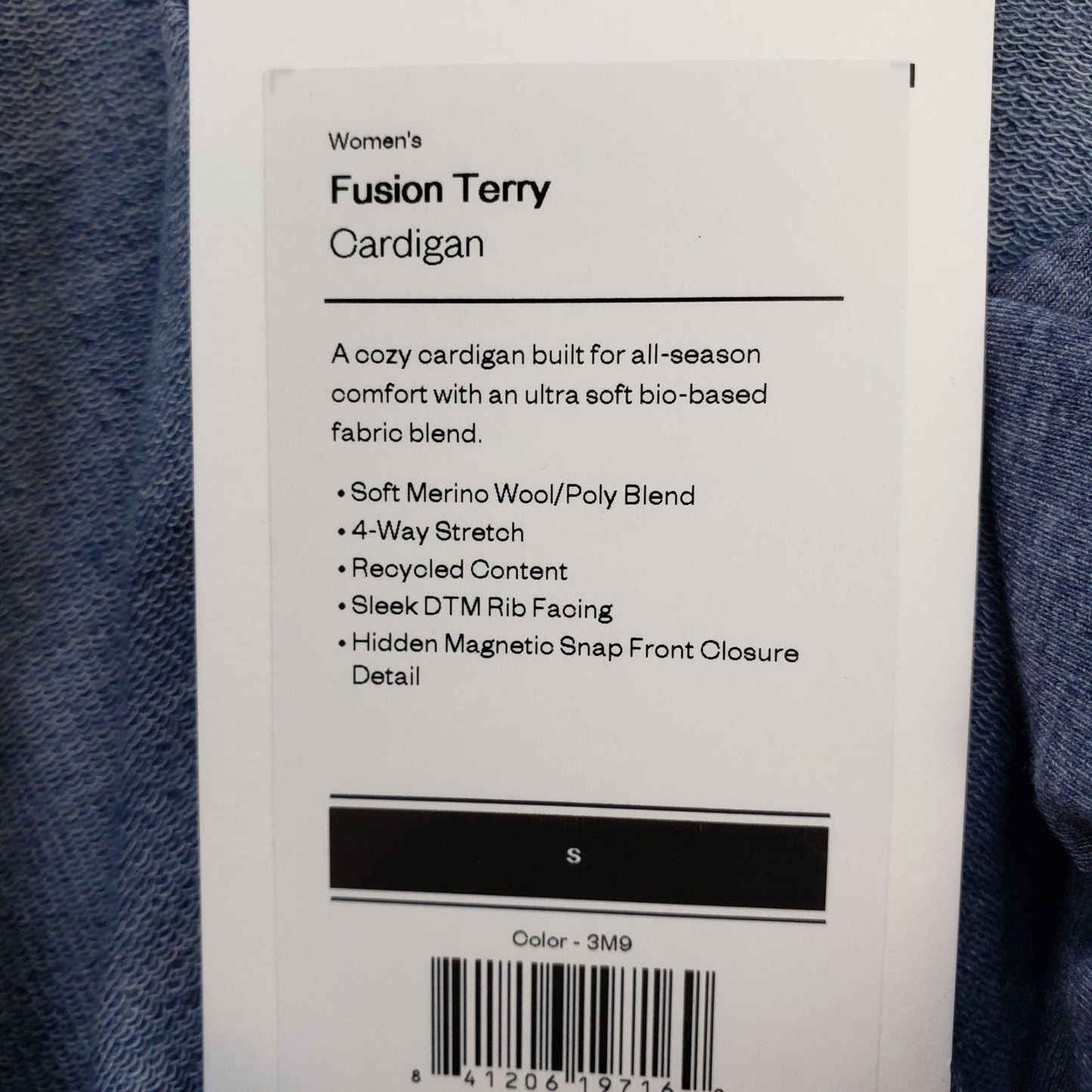 NWT Ministry of Supply Wool Blend Oversized Fusion Terry Cardigan Sweatshirt Size Small (2)