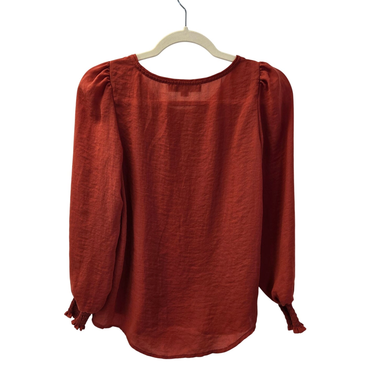 Loft Puff Sleeve Smocked Wrist Blouse Size XXS/XS Petite