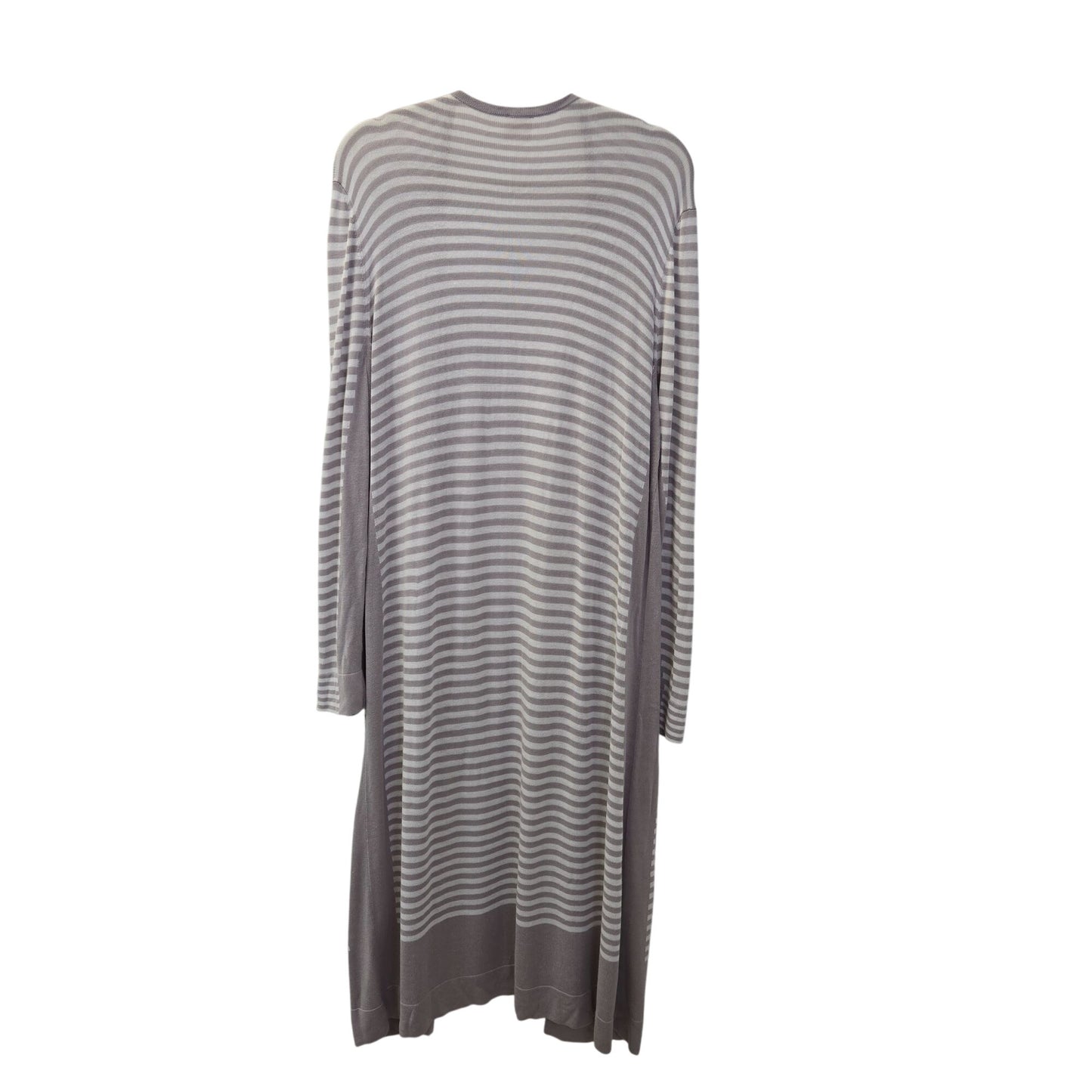 Soma 100% Rayon Stiped Open Longline Cardigan Sweater Size XL