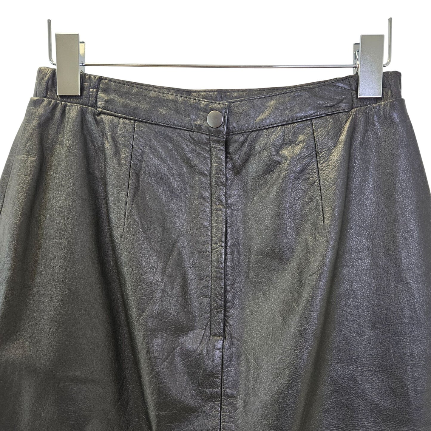 Jacqueline Ferrar Vintage 100% Leather Knee Length Skirt Size 6/8