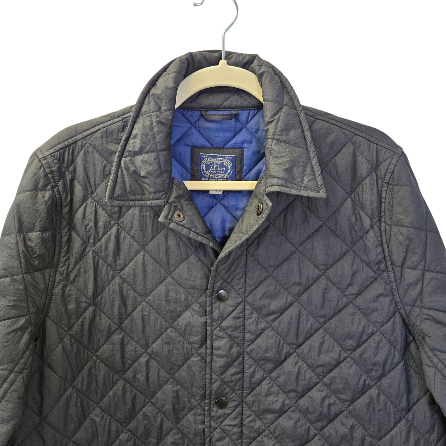 J. Crew Primaloft Lightweight Quilted Snap Closure Barn Jacket Size Small