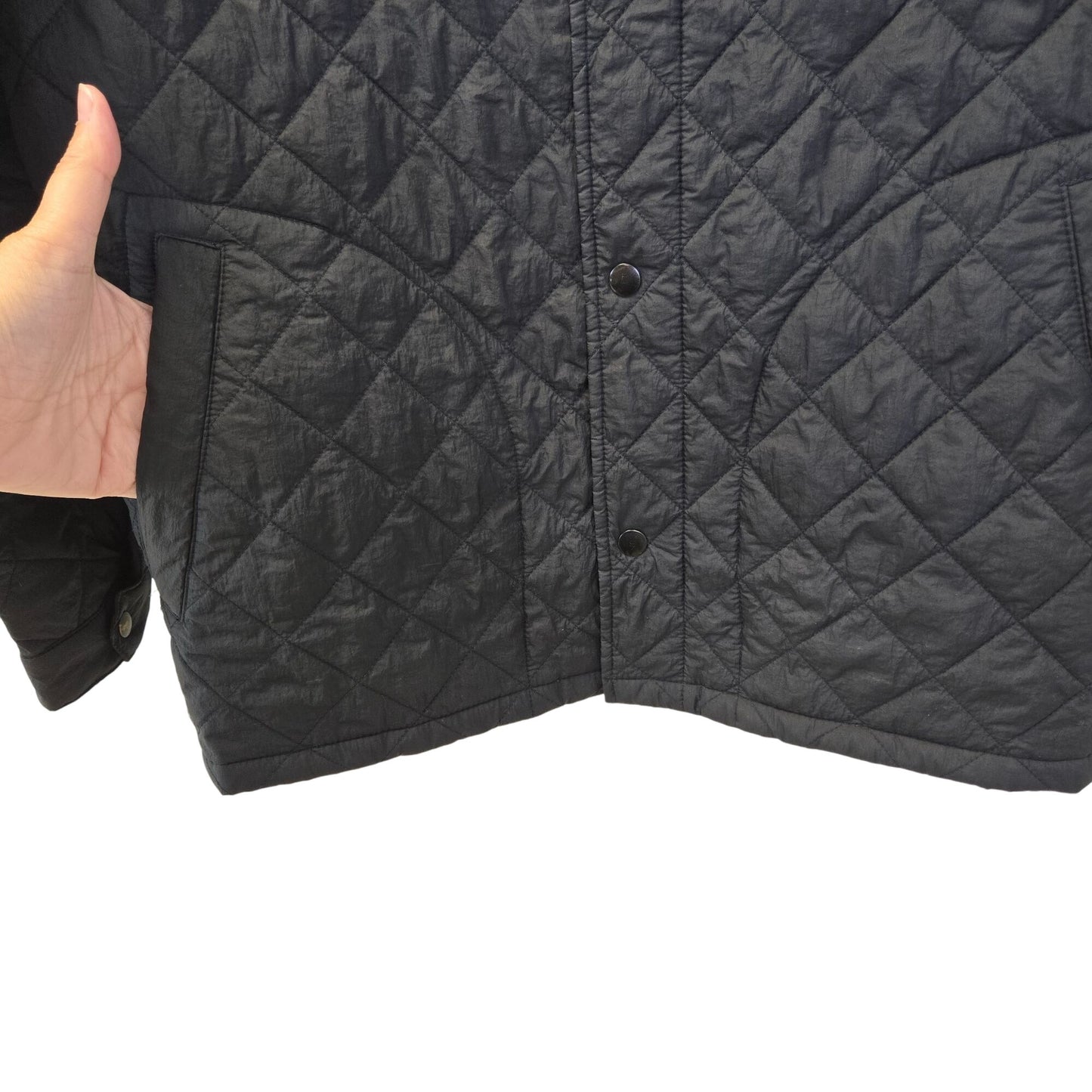 J. Crew Primaloft Lightweight Quilted Snap Closure Barn Jacket Size Small