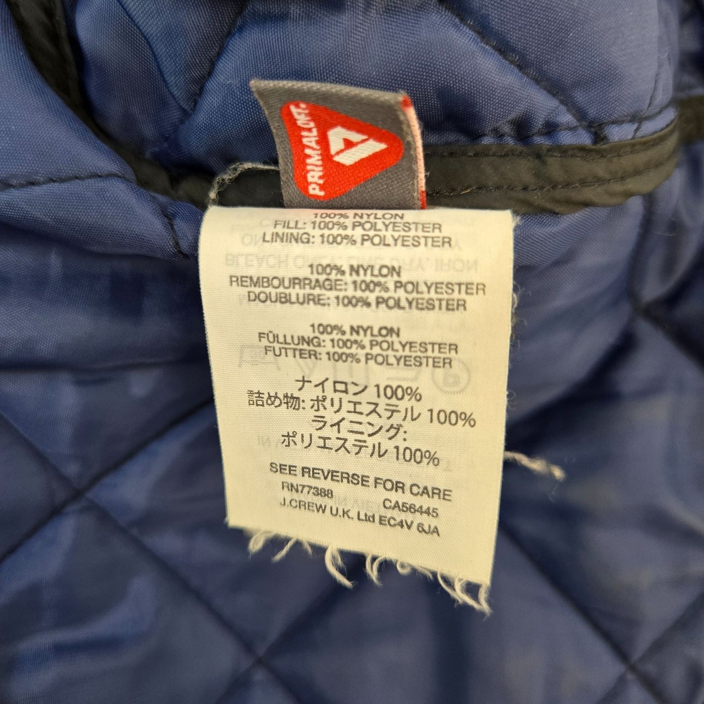 J. Crew Primaloft Lightweight Quilted Snap Closure Barn Jacket Size Small