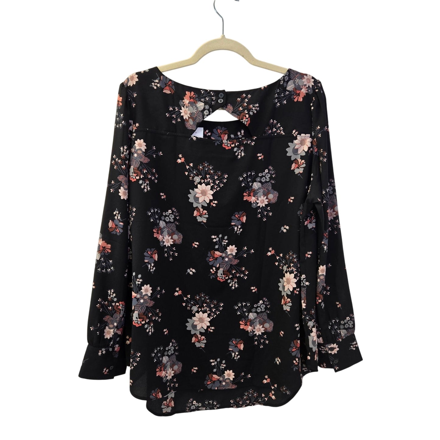 NWT Loft Plus Floral Long Sleeve Blouse Size 16