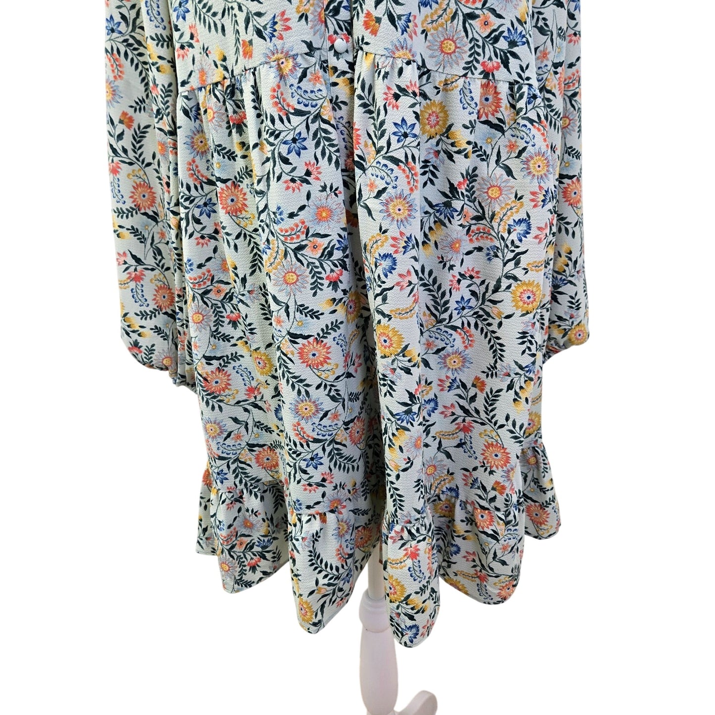 BCBGeneration Floral Tiered Hem Boho Dress Size 8
