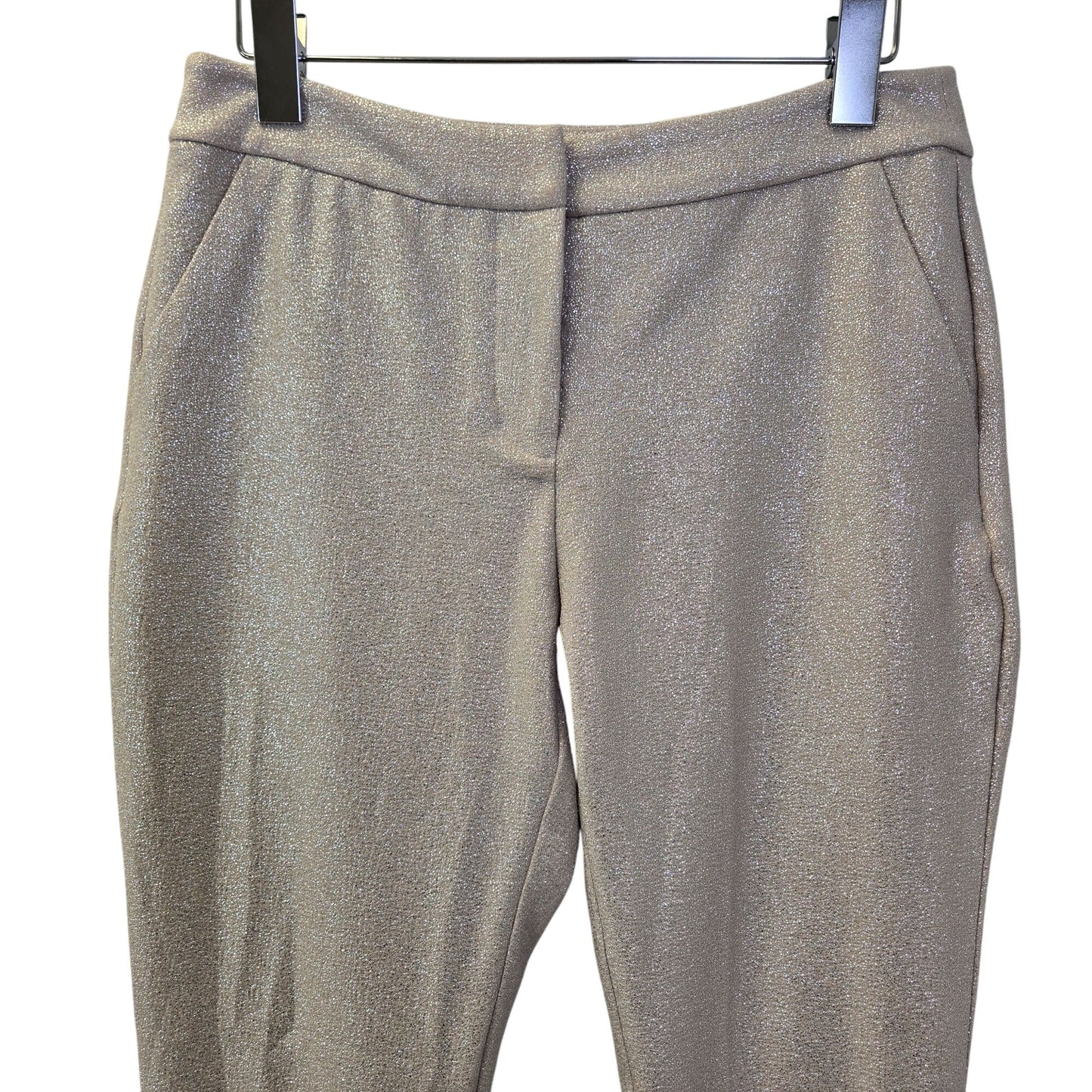 NWT INC International Concepts Glam Refresh Straight Leg Glitter Pants Size 2
