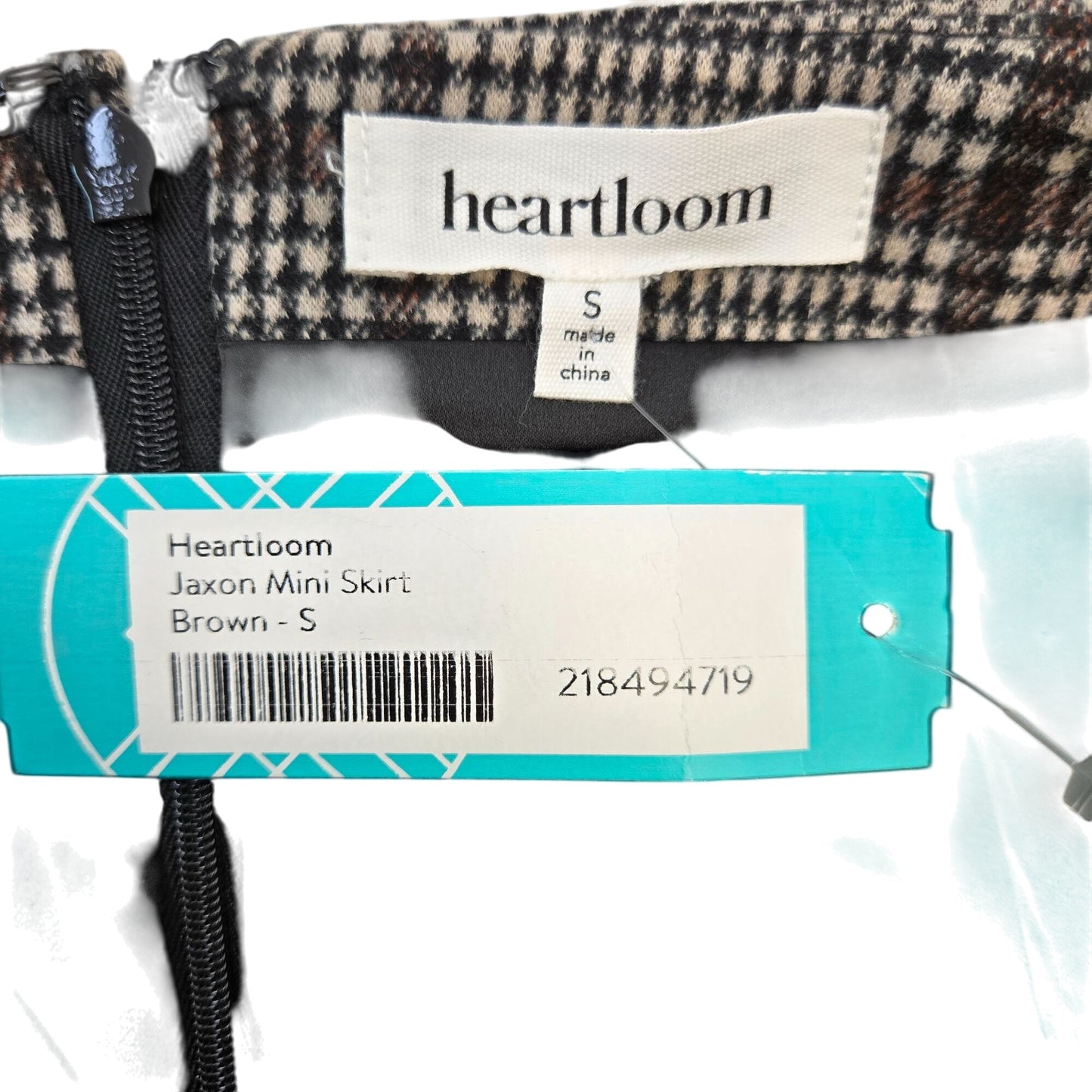 NWT Stitch Fix Heartloom Jaxon Plaid Faux Wrap Mini Skirt Size Small