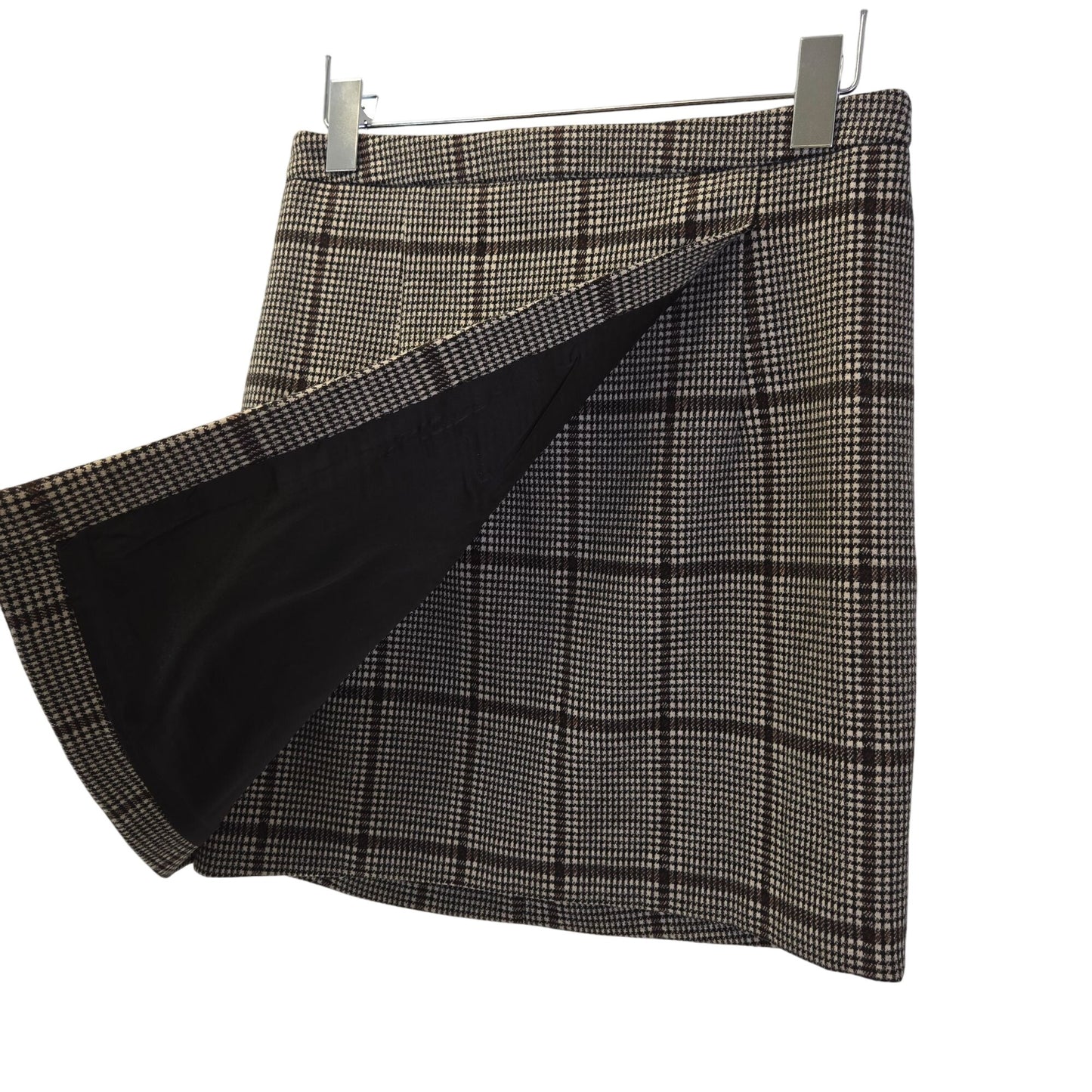 NWT Stitch Fix Heartloom Jaxon Plaid Faux Wrap Mini Skirt Size Small