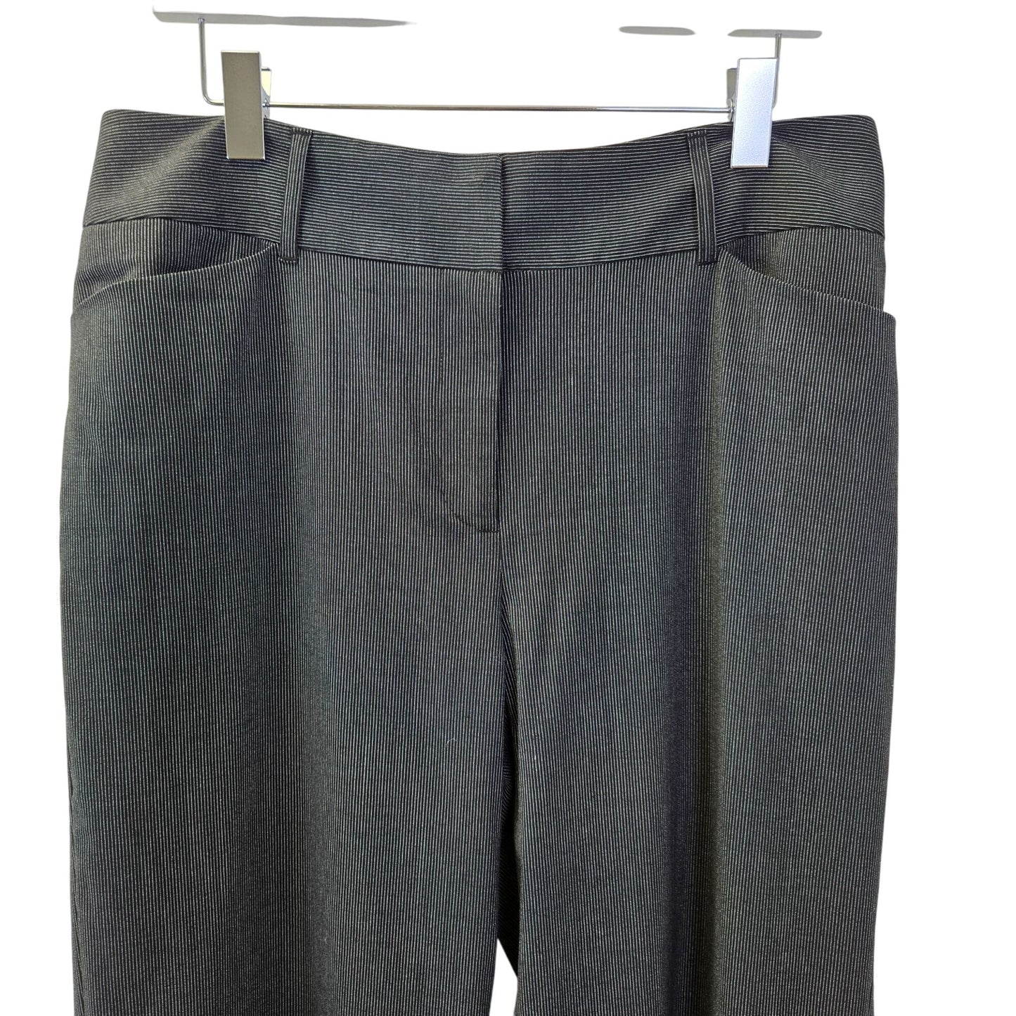 Chico's Wide Leg Pinstripe Trouser Pants Size Chico's 3/XL