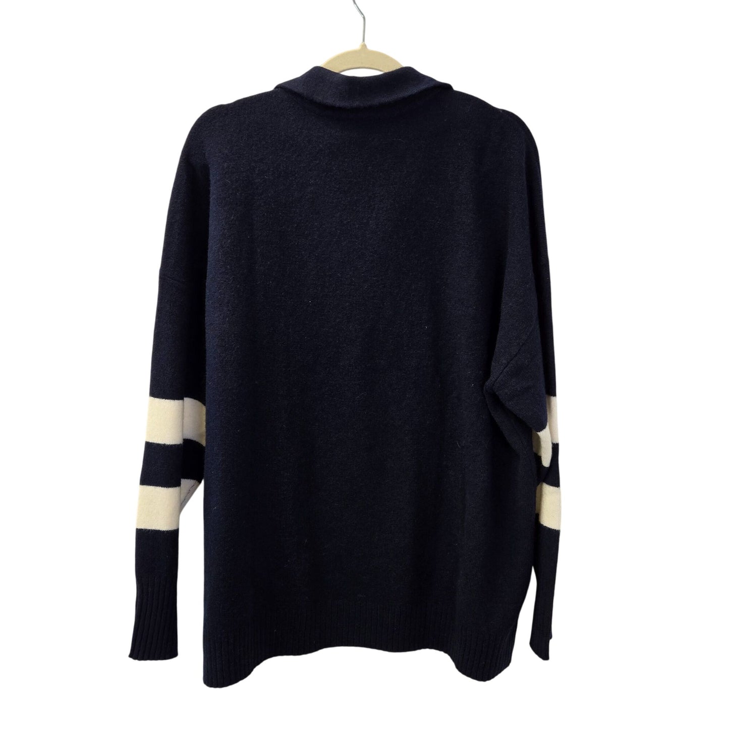 Lane Bryant Wool Blend Color Block Sleeve V-Neck Sweater Size 22/24